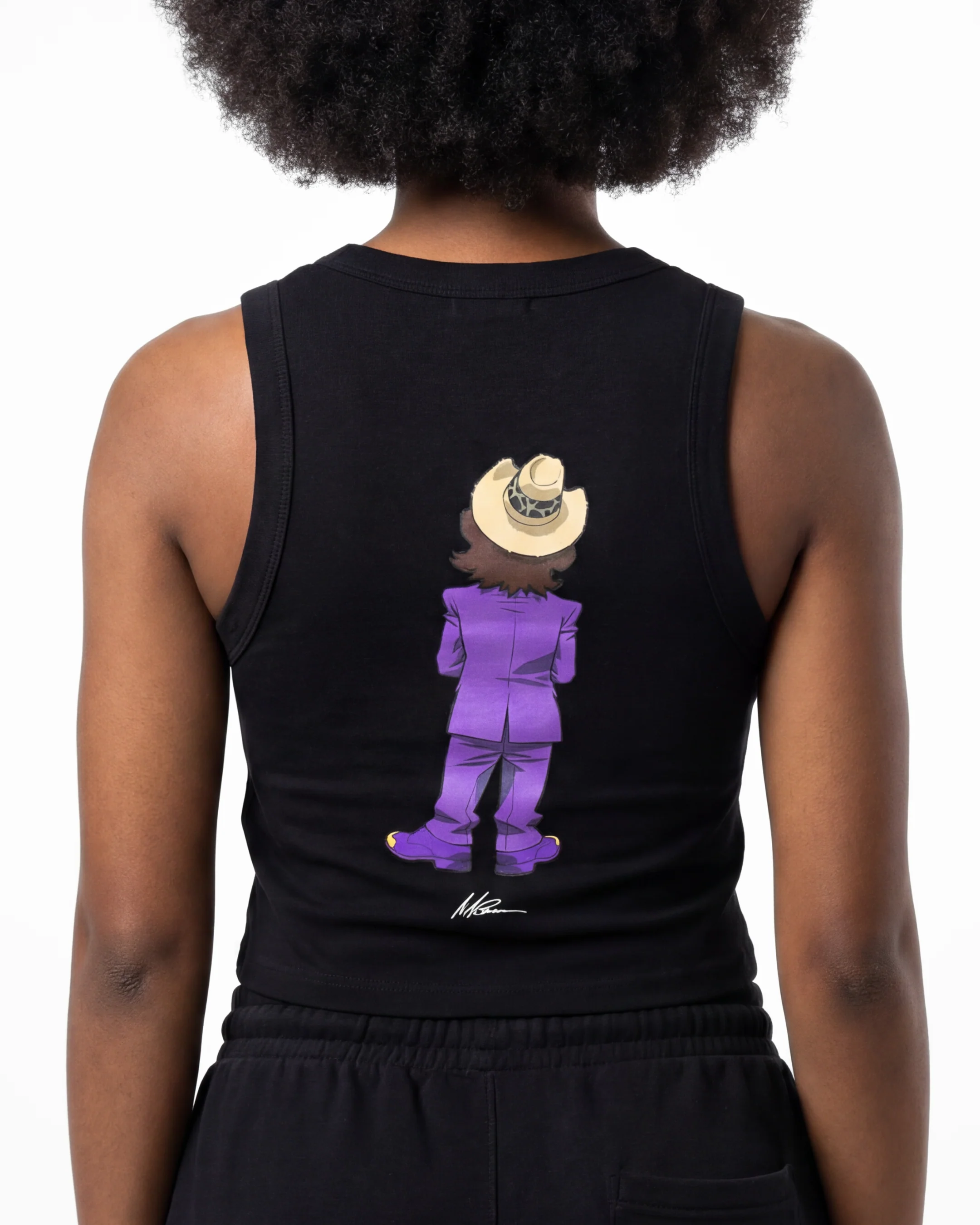 The Boondocks A Pimp Named Slickback Black Acid Washed Tank Top - Image 2
