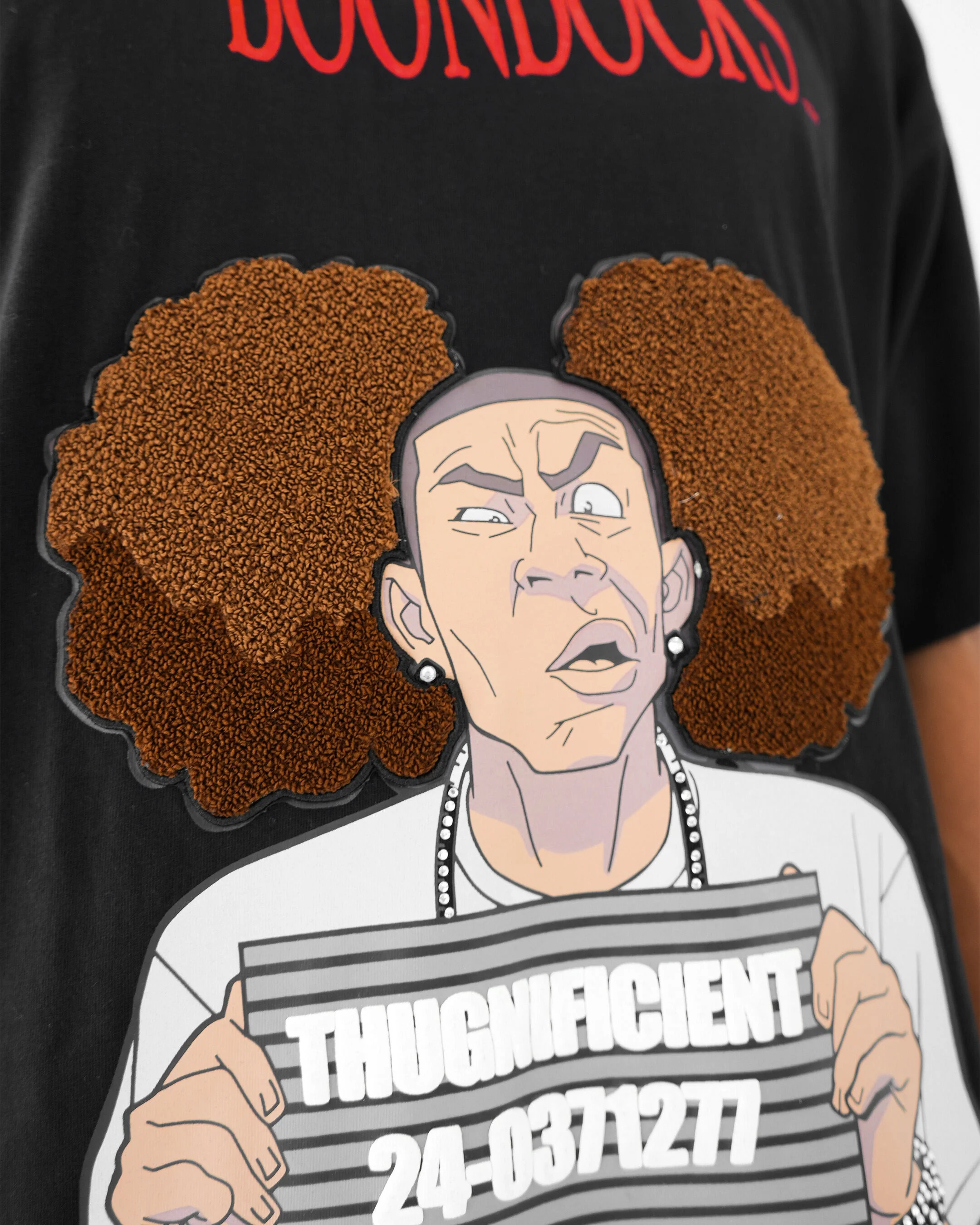 The Boondocks Booked But Still Magnificent Black T-Shirt - Image 5