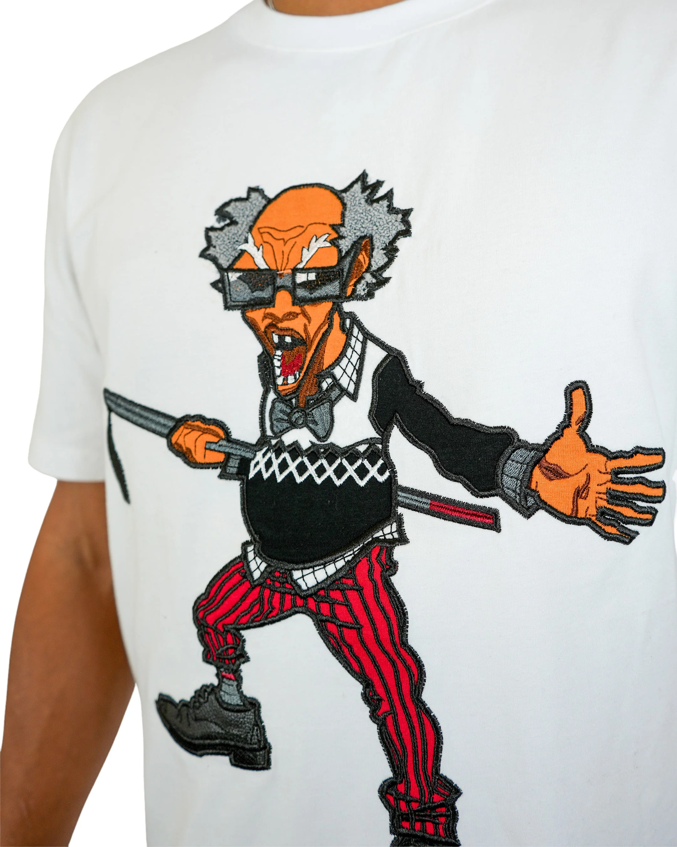 The Boondocks -  Colonel Stinkmeaner White Knit T-Shirt - Image 2