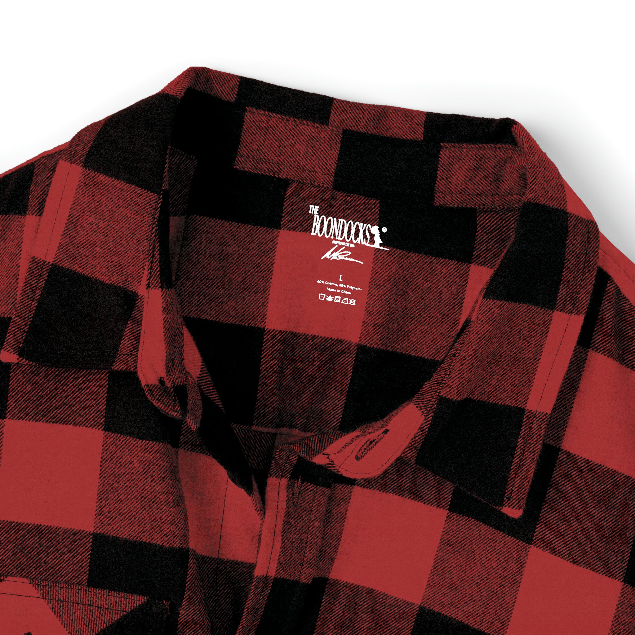 The Boondocks Freeman Brothers Wanted Red / Black Flannel Shirt - Image 4