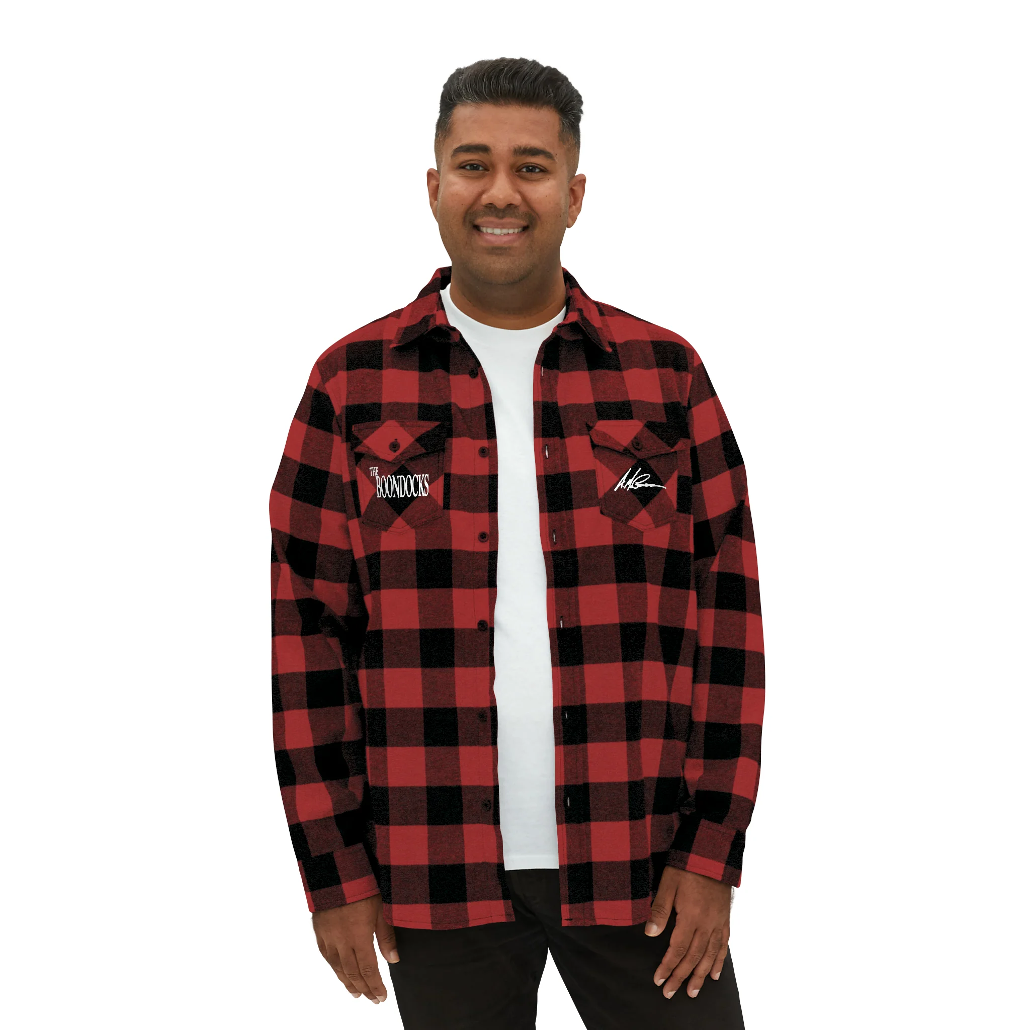 The Boondocks Freeman Brothers Wanted Red / Black Flannel Shirt - Image 6