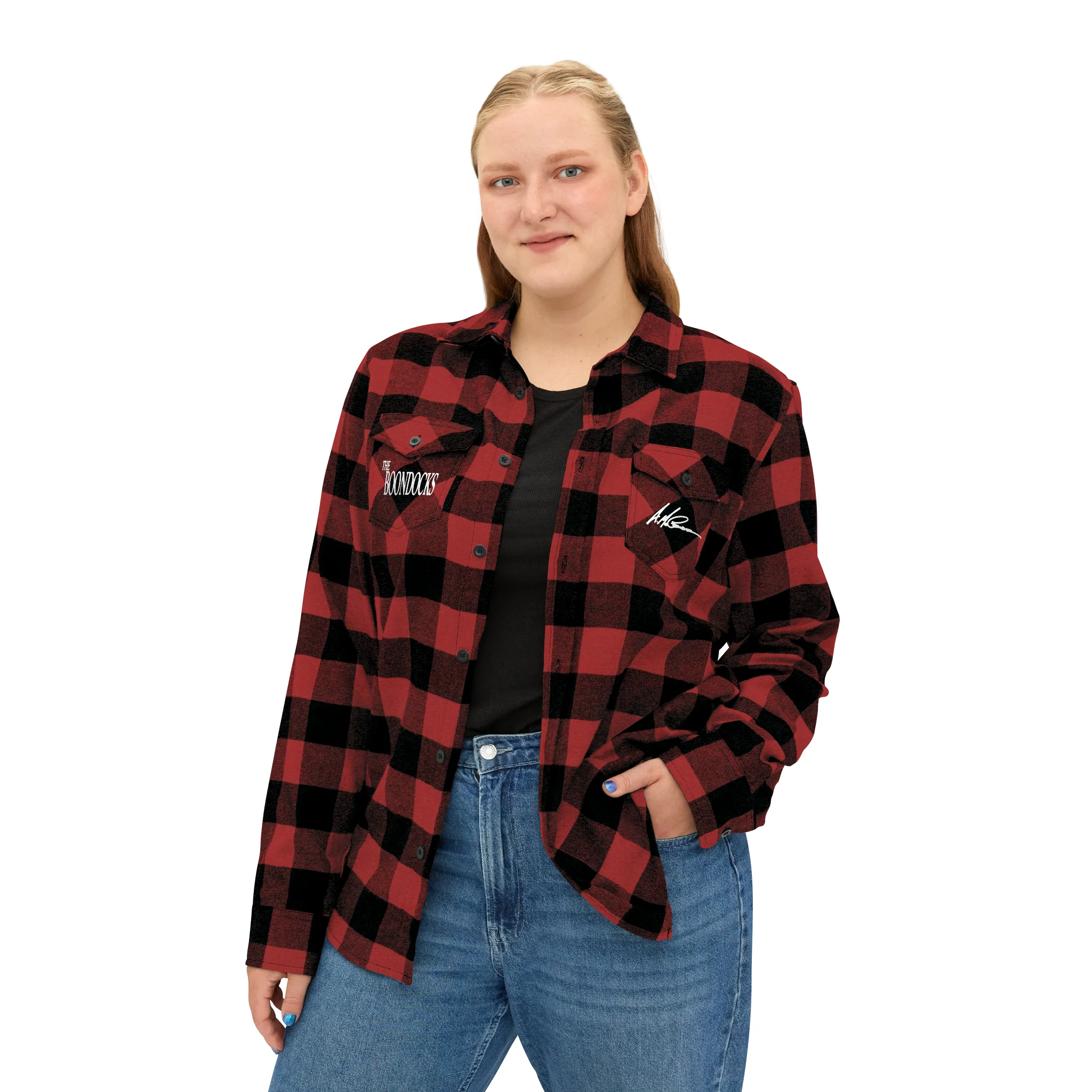 The Boondocks Freeman Brothers Wanted Red / Black Flannel Shirt - Image 8