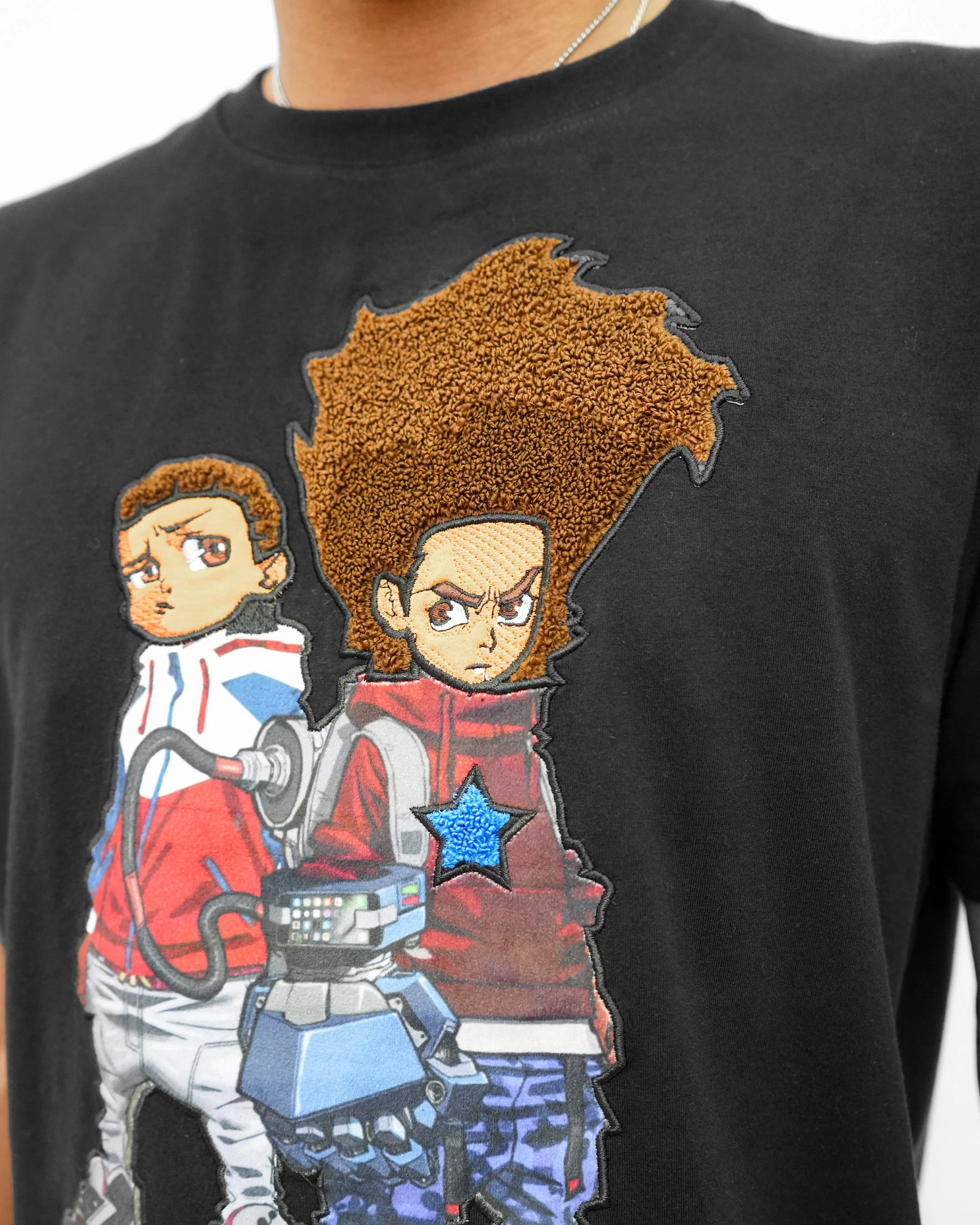 The Boondocks - Future Huey & Riley Black Knit T-Shirt - Image 2
