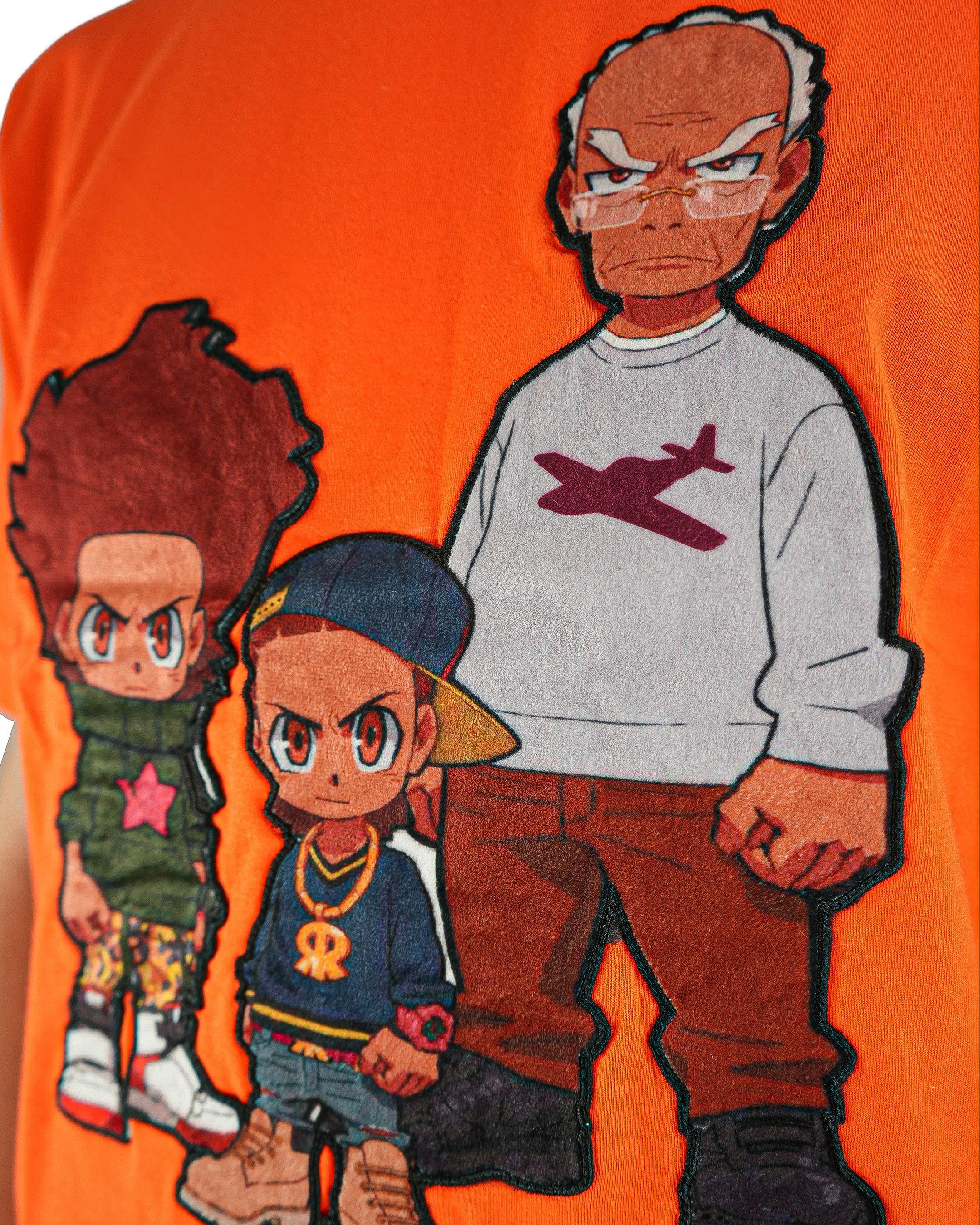 The Boondocks - Granddad Orange T-Shirt - Image 2