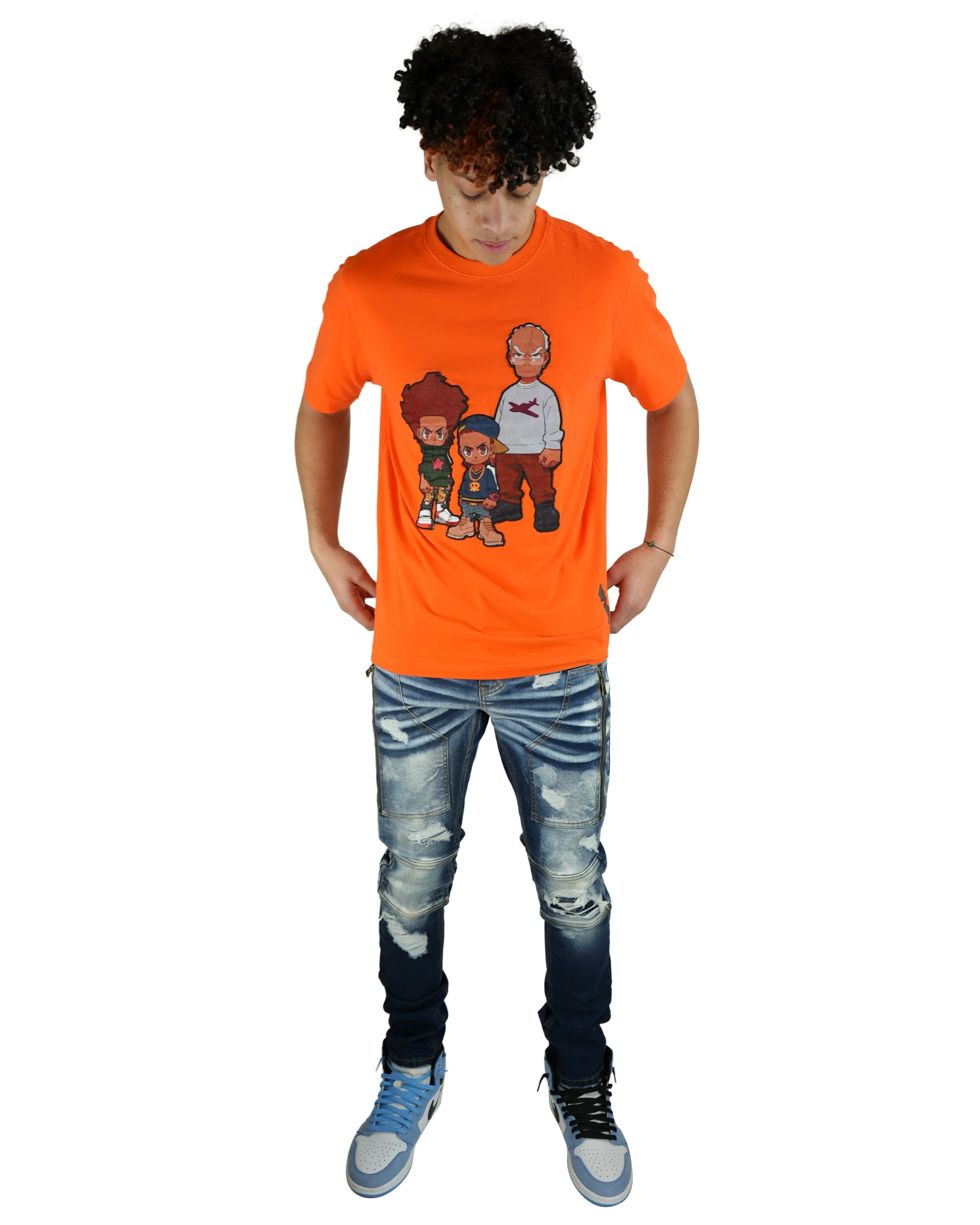 The Boondocks - Granddad Orange T-Shirt - Image 3