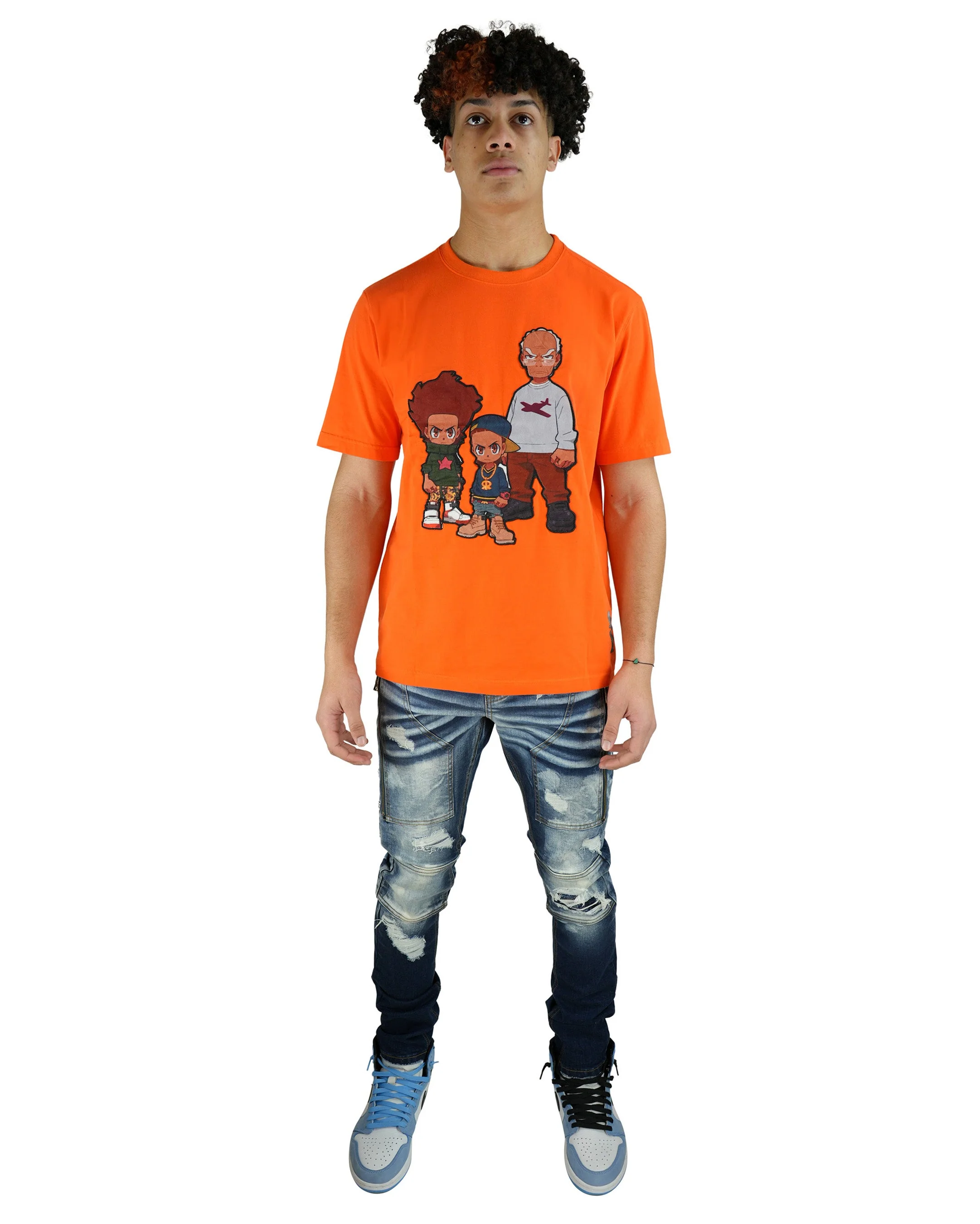 The Boondocks - Granddad Orange T-Shirt - Image 4