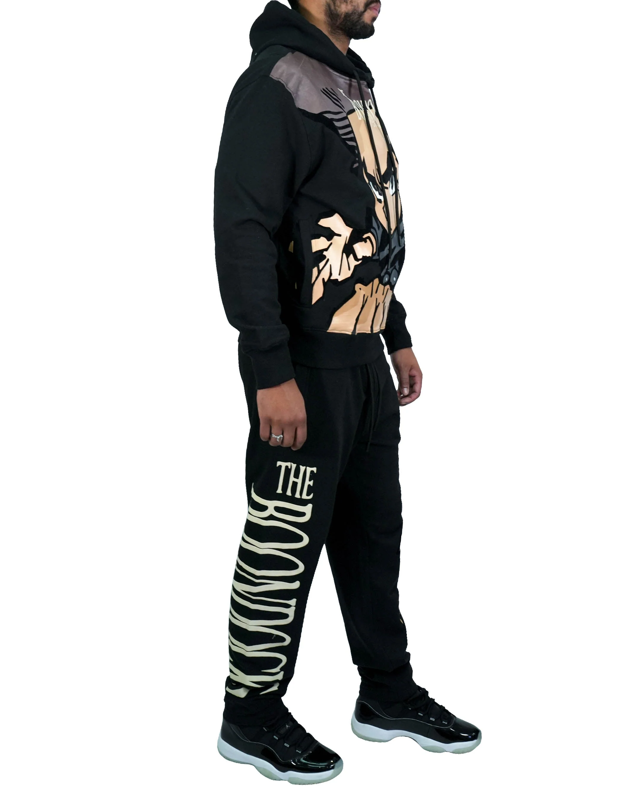 The Boondocks Huey Big Face Black Sweat Pants - Image 6