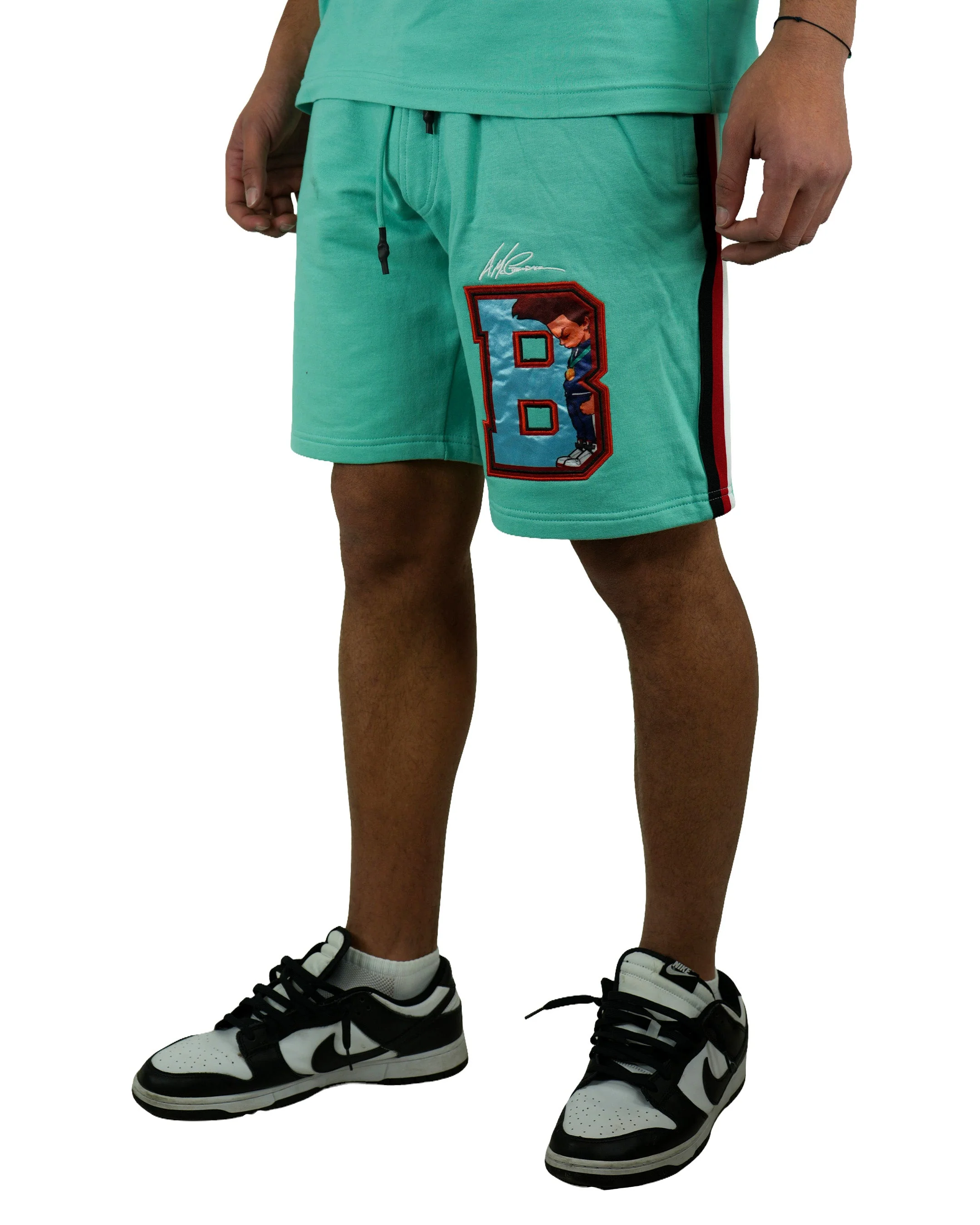 The Boondocks - Huey Fist Mint Shorts - Image 2
