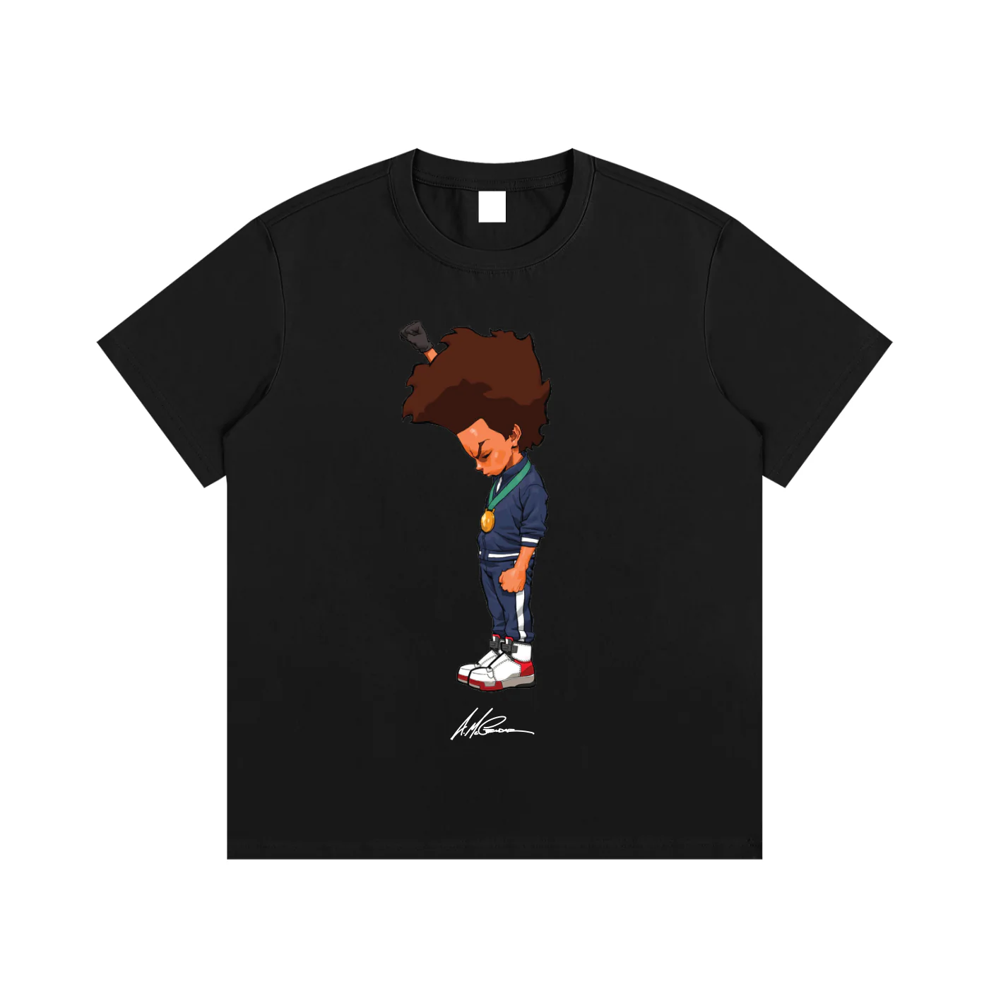 The Boondocks Huey Fist Stand T-Shirt - Image 3