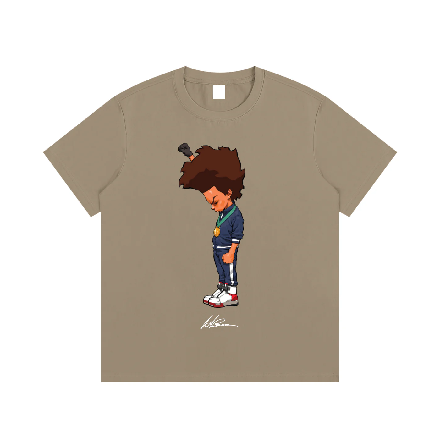 The Boondocks Huey Fist Stand T-Shirt - Image 7