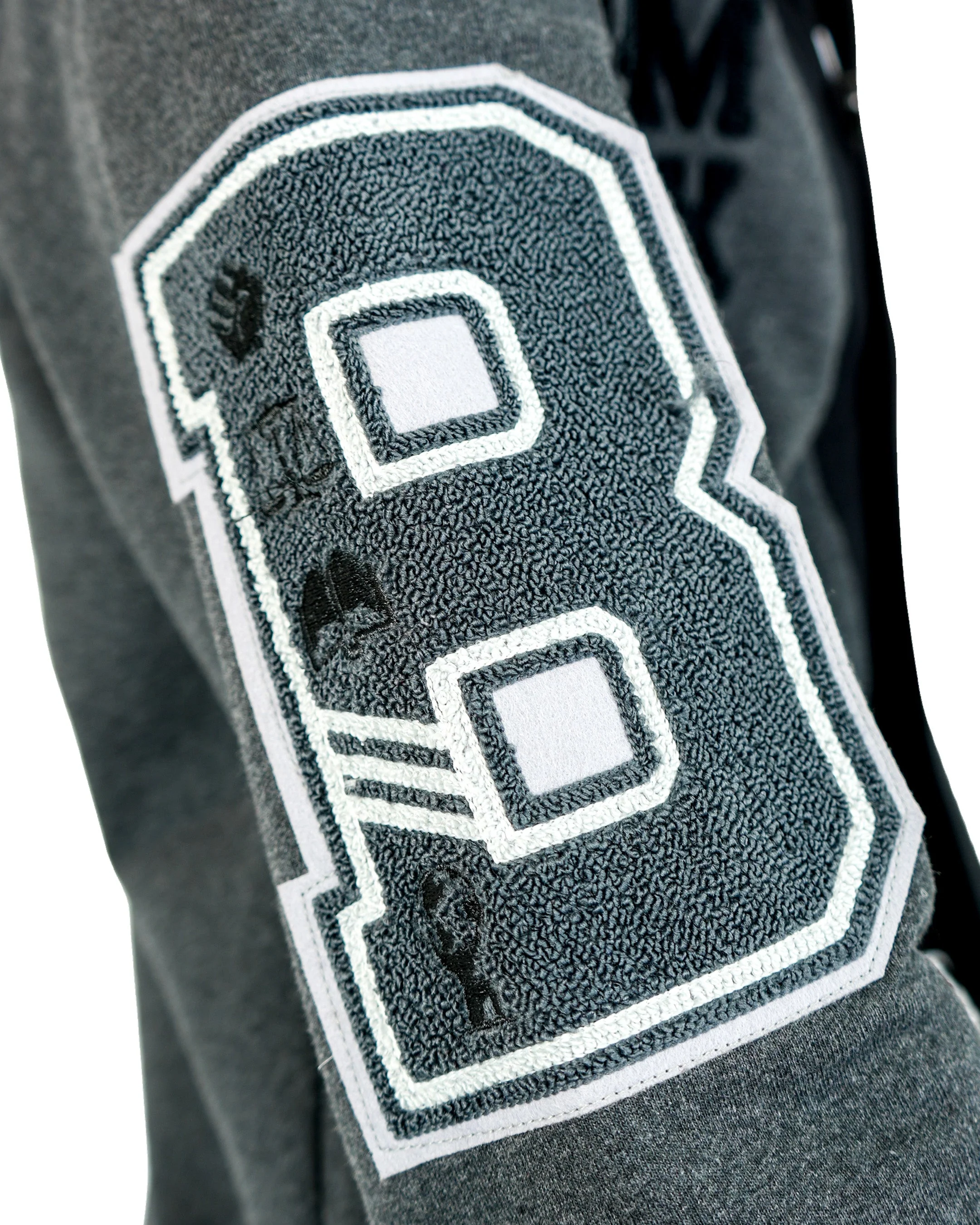 The Boondocks Huey Football Knit Black Cardigan - Image 3