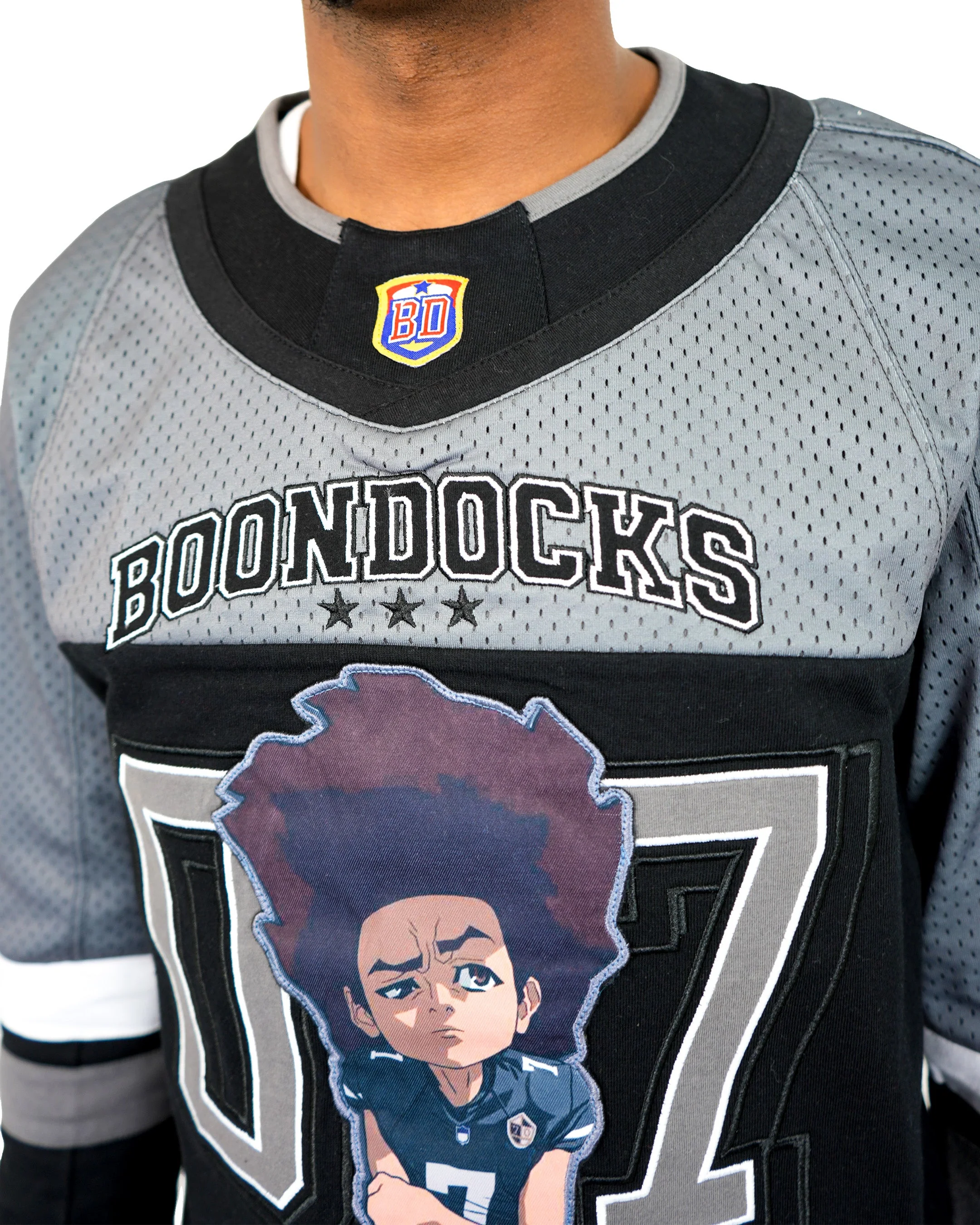 The Boondocks Huey Football Knit Black Jersey - Image 3