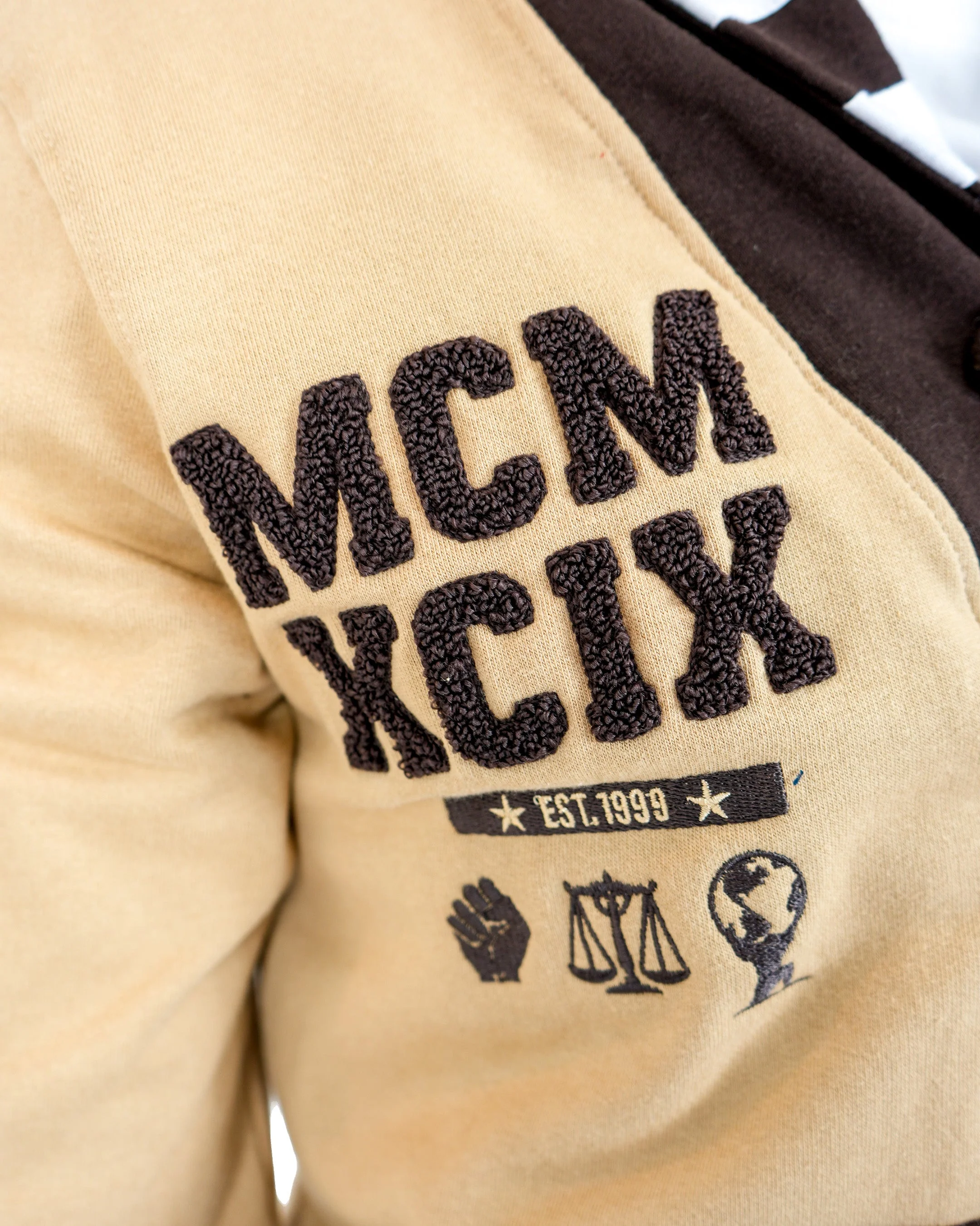 The Boondocks Huey Football Knit Chocolate Cardigan - Image 3