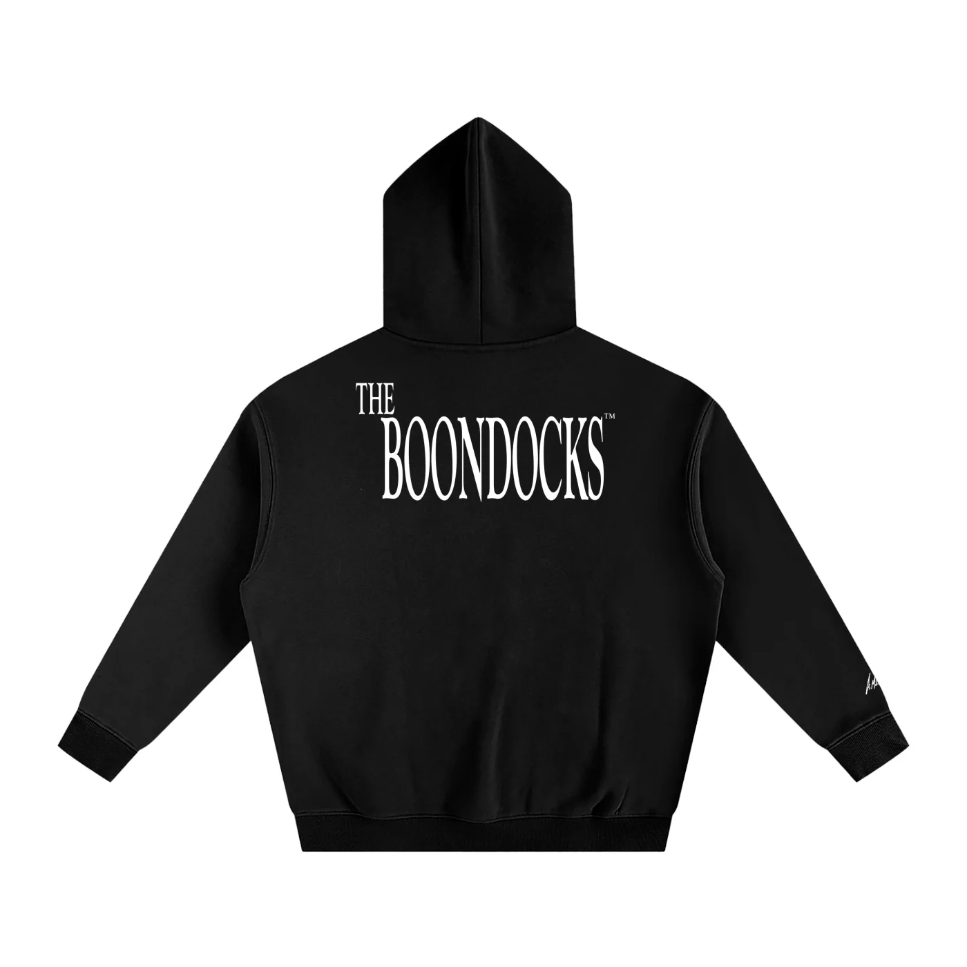 The Boondocks Huey On Watch Oversized Black Hoodie - Image 4