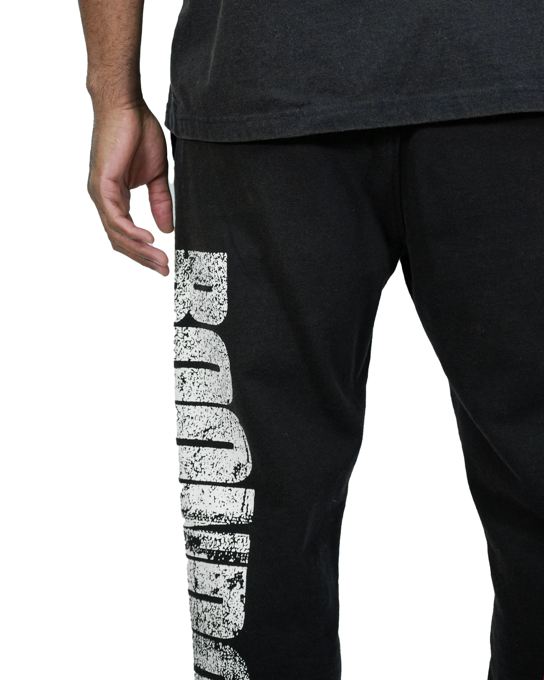 The Boondocks Huey Samurai Warrior Black Acid Wash Joggers - Image 4