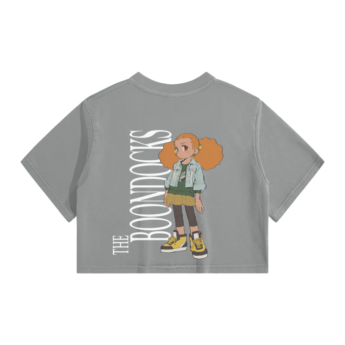 The Boondocks - Jazmine Washed Crop Top - Image 3