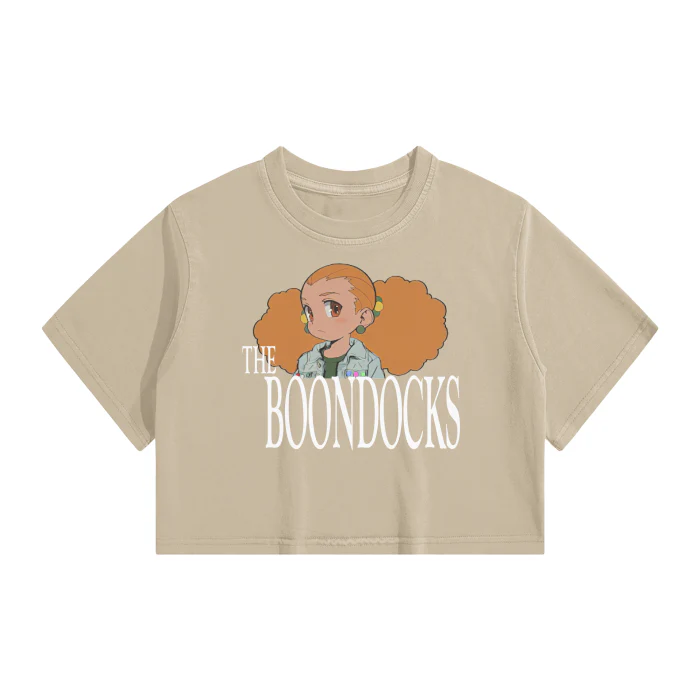 The Boondocks - Jazmine Washed Crop Top - Image 5