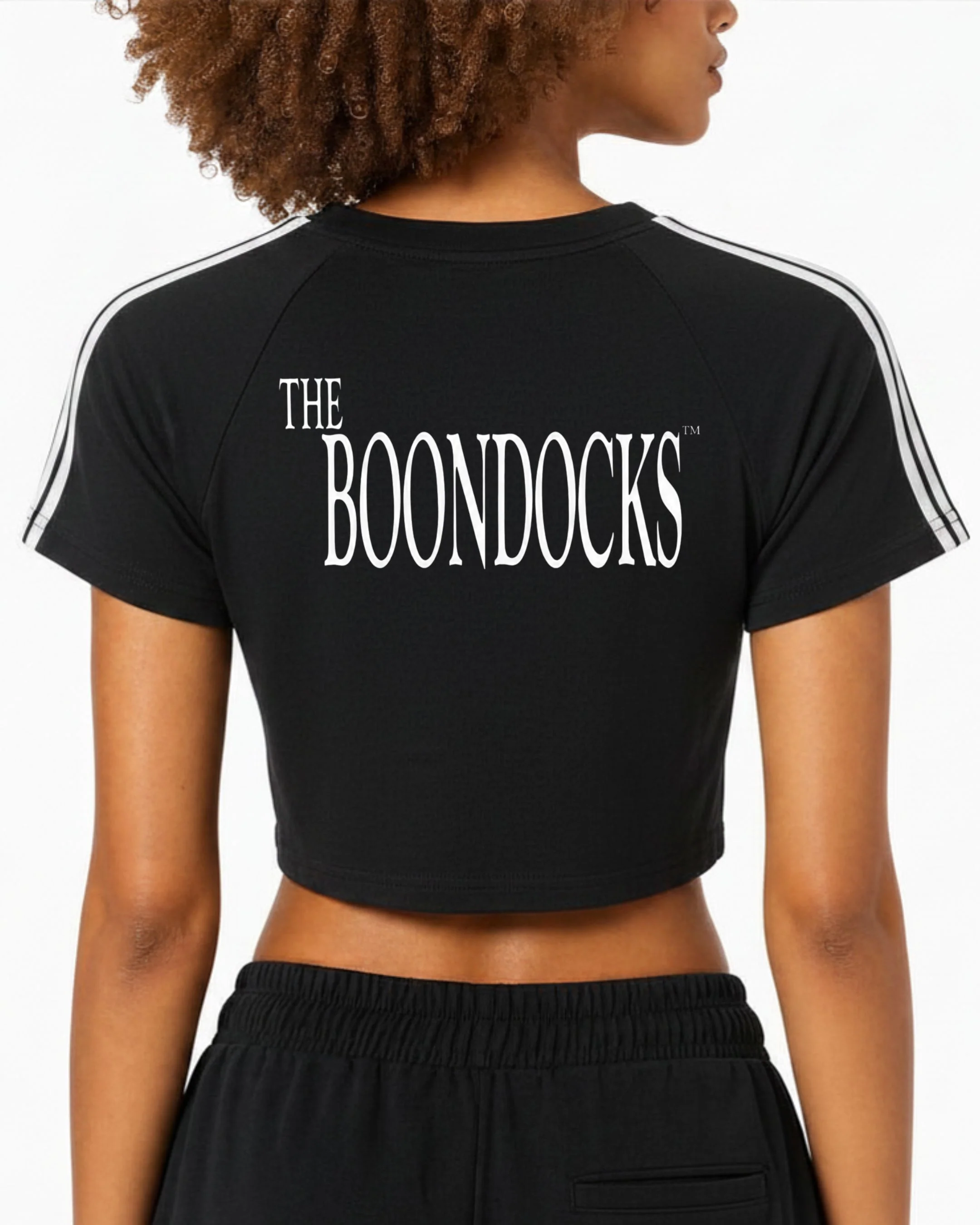The Boondocks Jazmine Boss Attitude Black Crop Top - Image 2