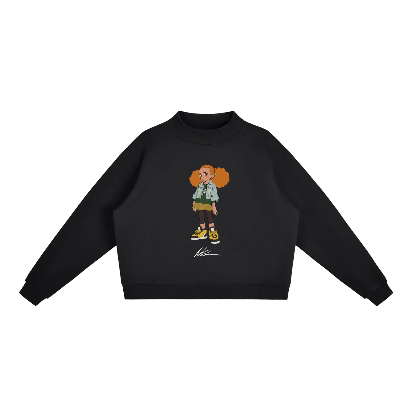 The Boondocks Jazmine Daily Fit Black Heavyweight Crewneck - Image 3