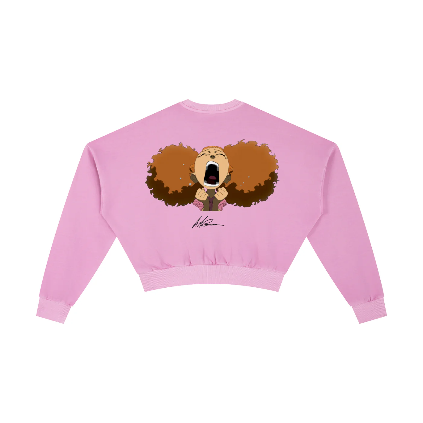 The Boondocks Jazmine Moods Light Crop Crewneck - Image 4