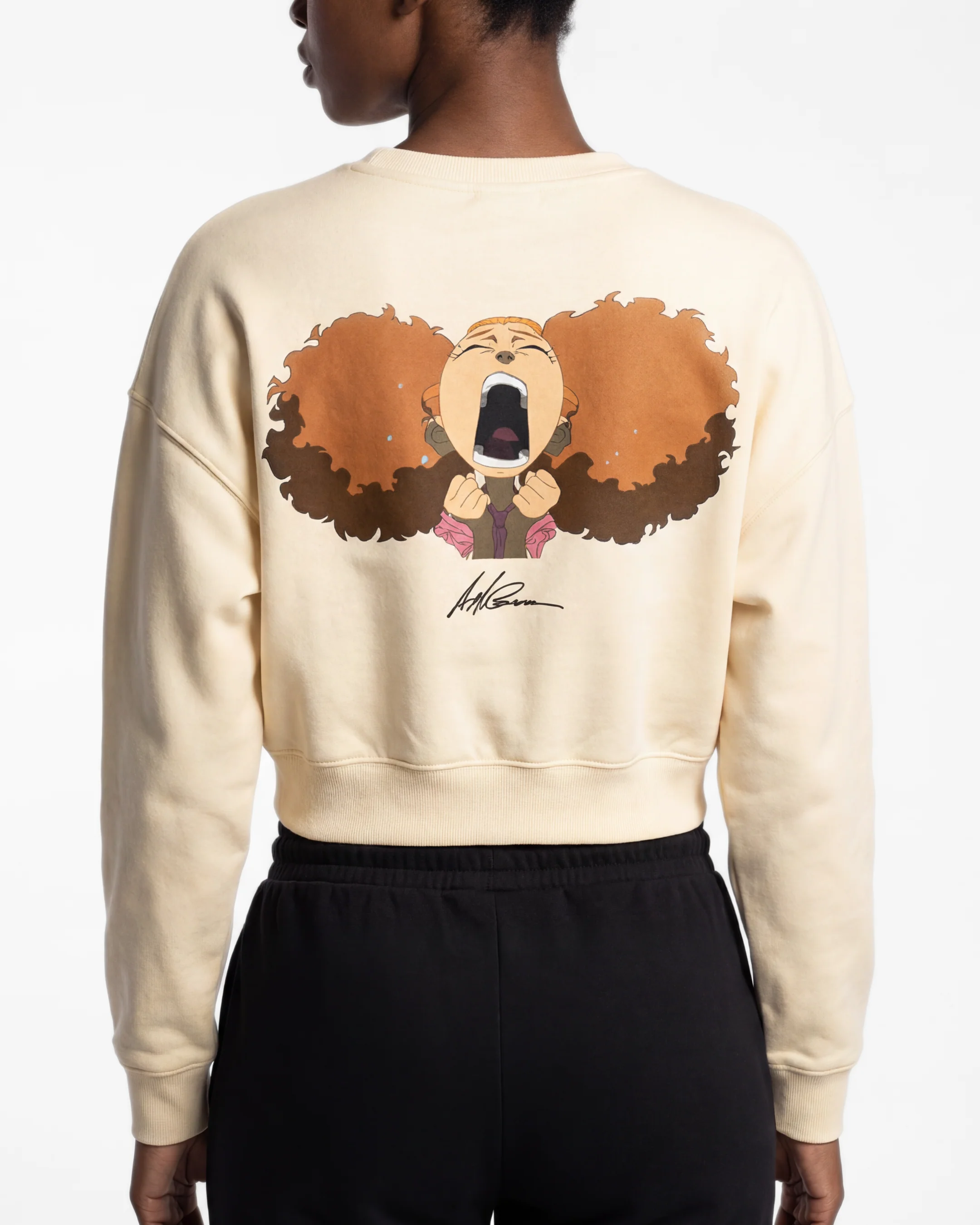 The Boondocks Jazmine Moods Light Crop Crewneck - Image 6