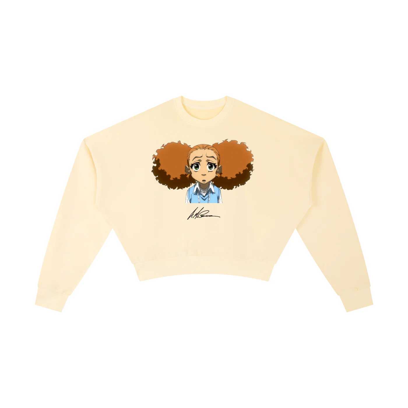 The Boondocks Jazmine Moods Light Crop Crewneck - Image 7