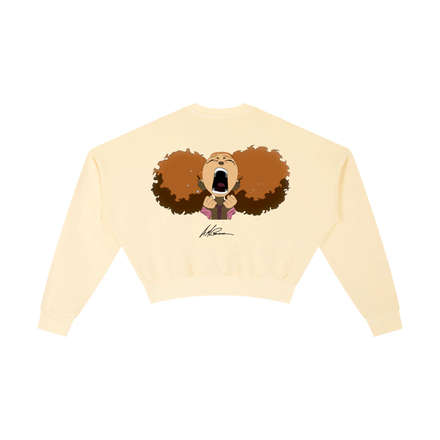 The Boondocks Jazmine Moods Light Crop Crewneck - Image 8