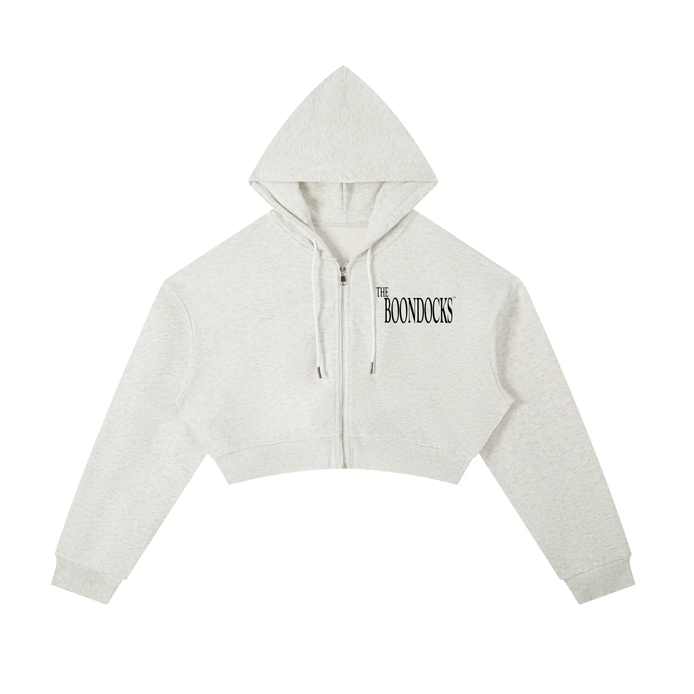The Boondocks Jazmine Soft Focus Zip Crop Hoodie - Image 3