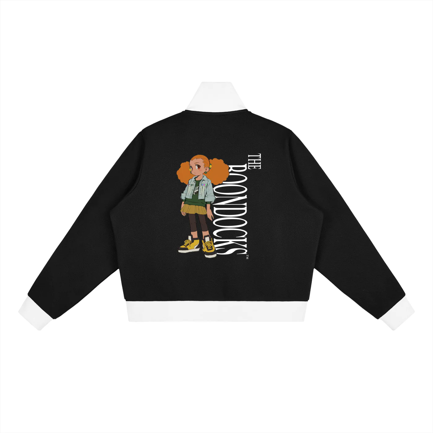 The Boondocks Jazmine Street Attitude Zip Track Crop Jacket - Image 6