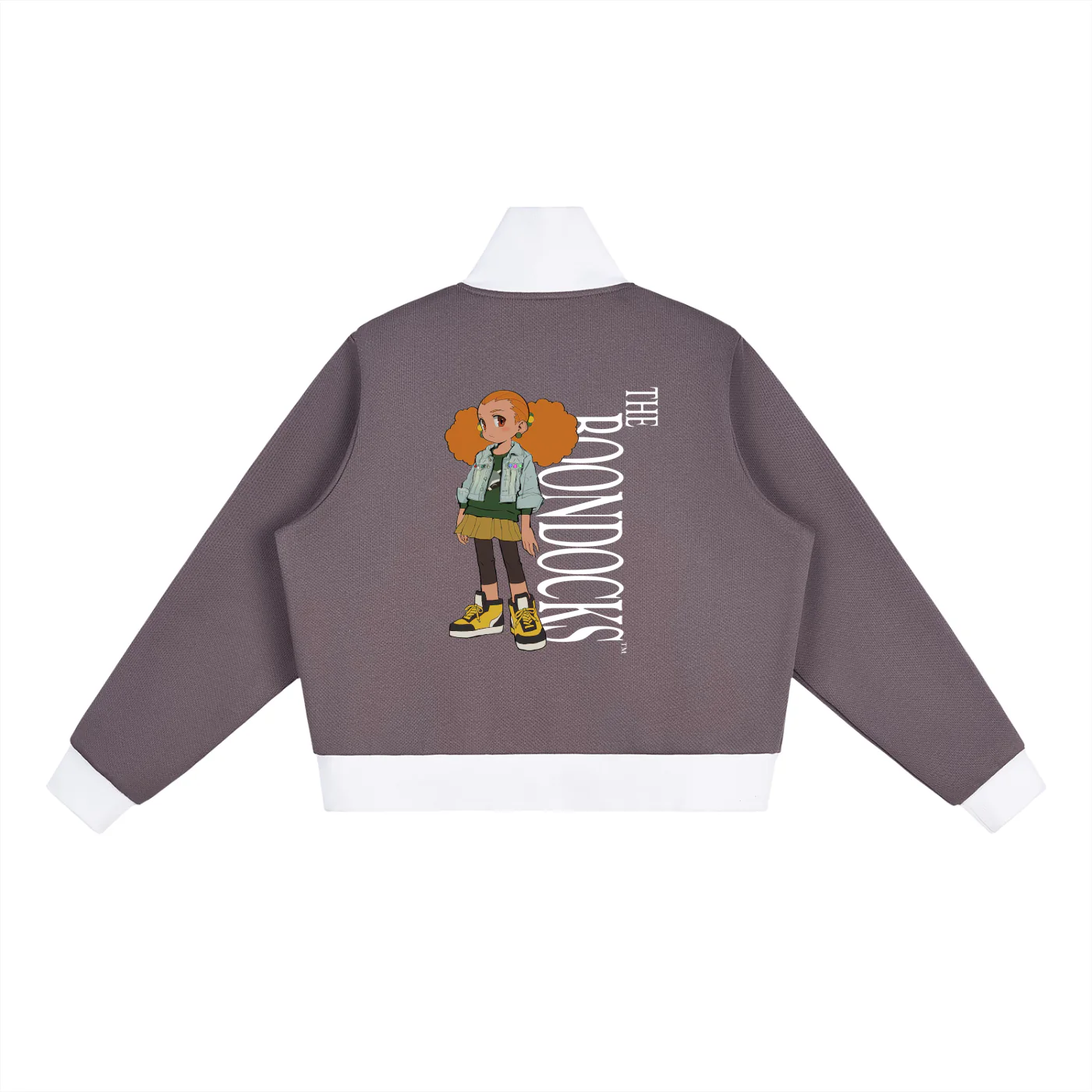 The Boondocks Jazmine Street Attitude Zip Track Crop Jacket - Image 8