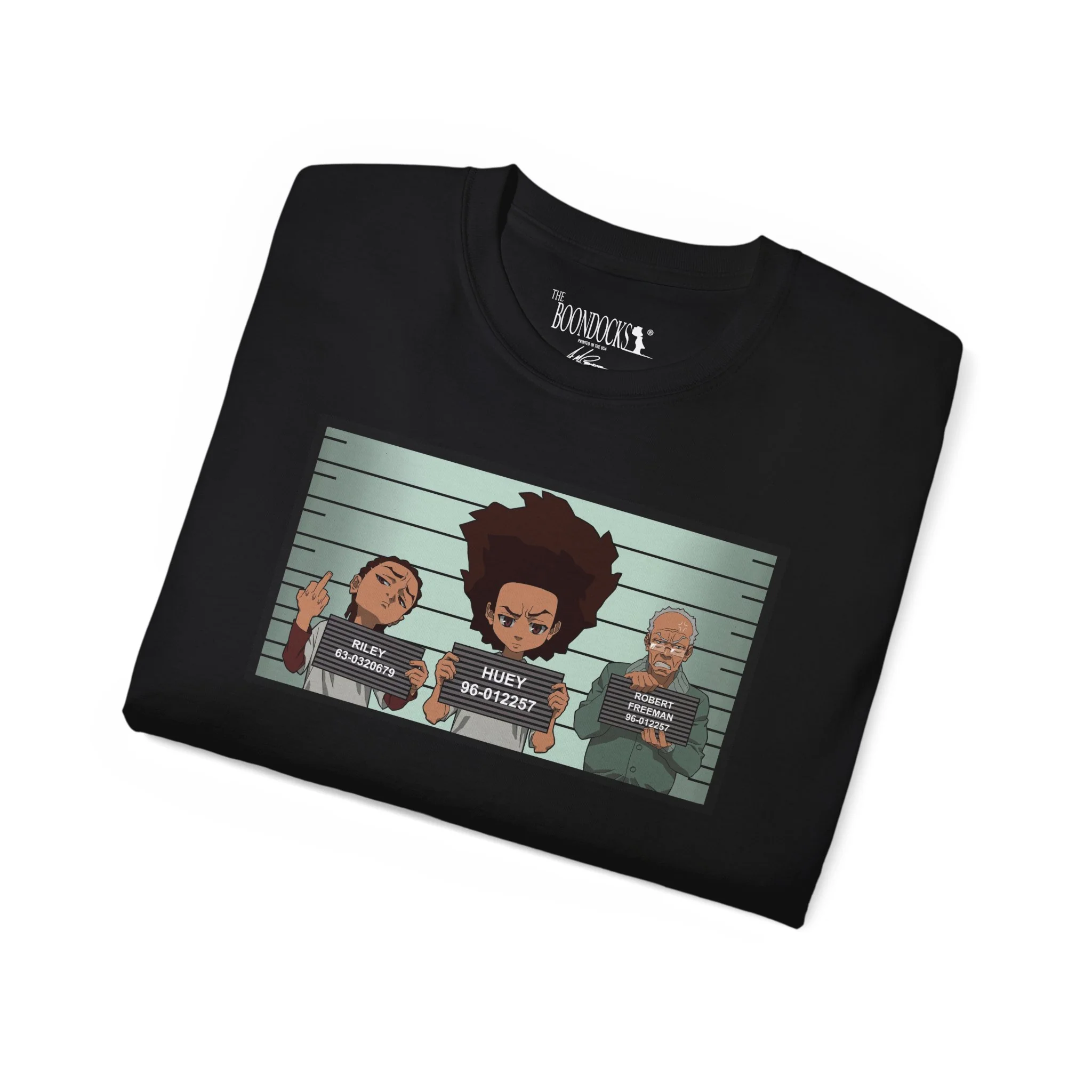 The Boondocks - Mugshot Black Eco-T-Shirt - Image 5