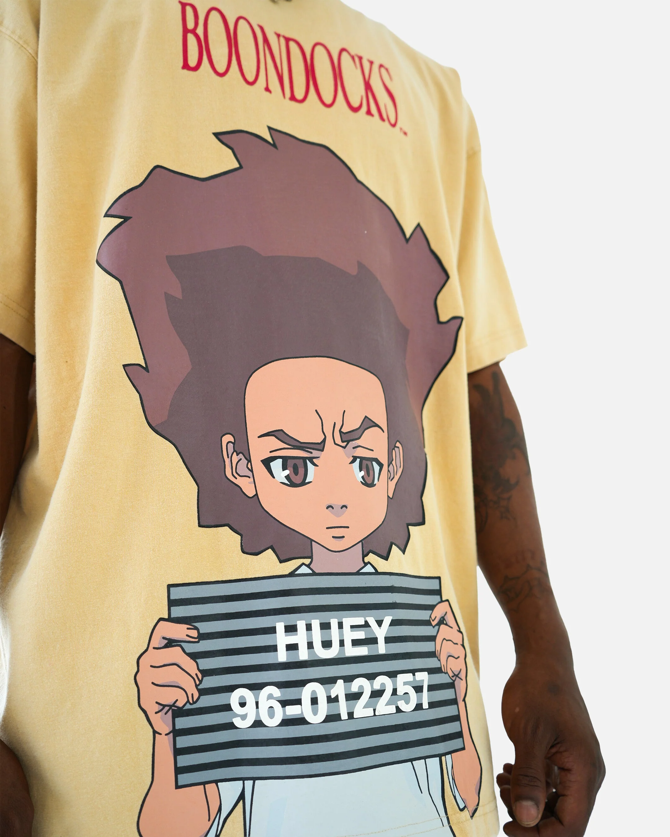 The Boondocks Revolutionary Arrest Tan Stone Wash T-Shirt - Image 2