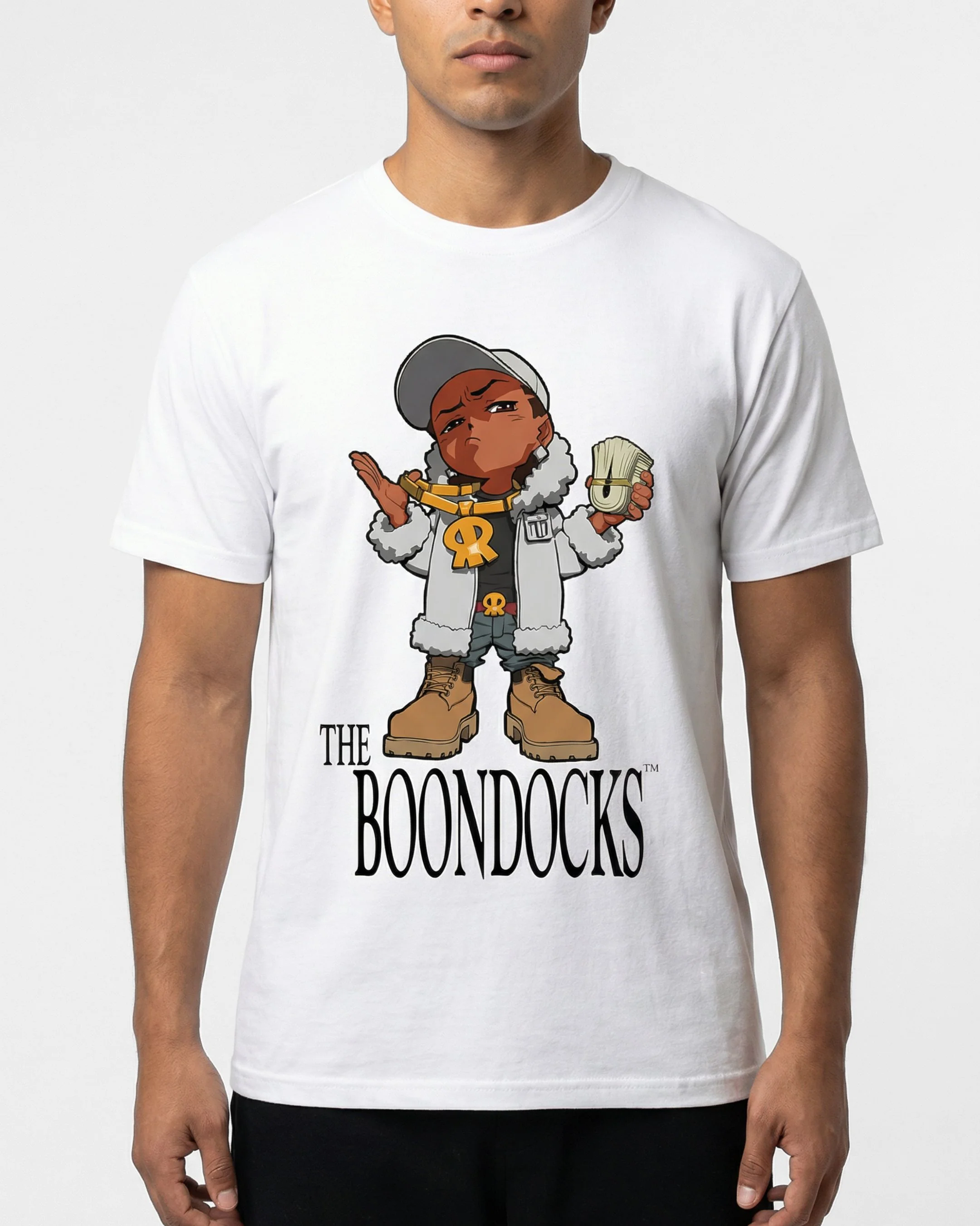 The Boondocks Riley Cash Don’t Lie White Cotton T-Shirt
