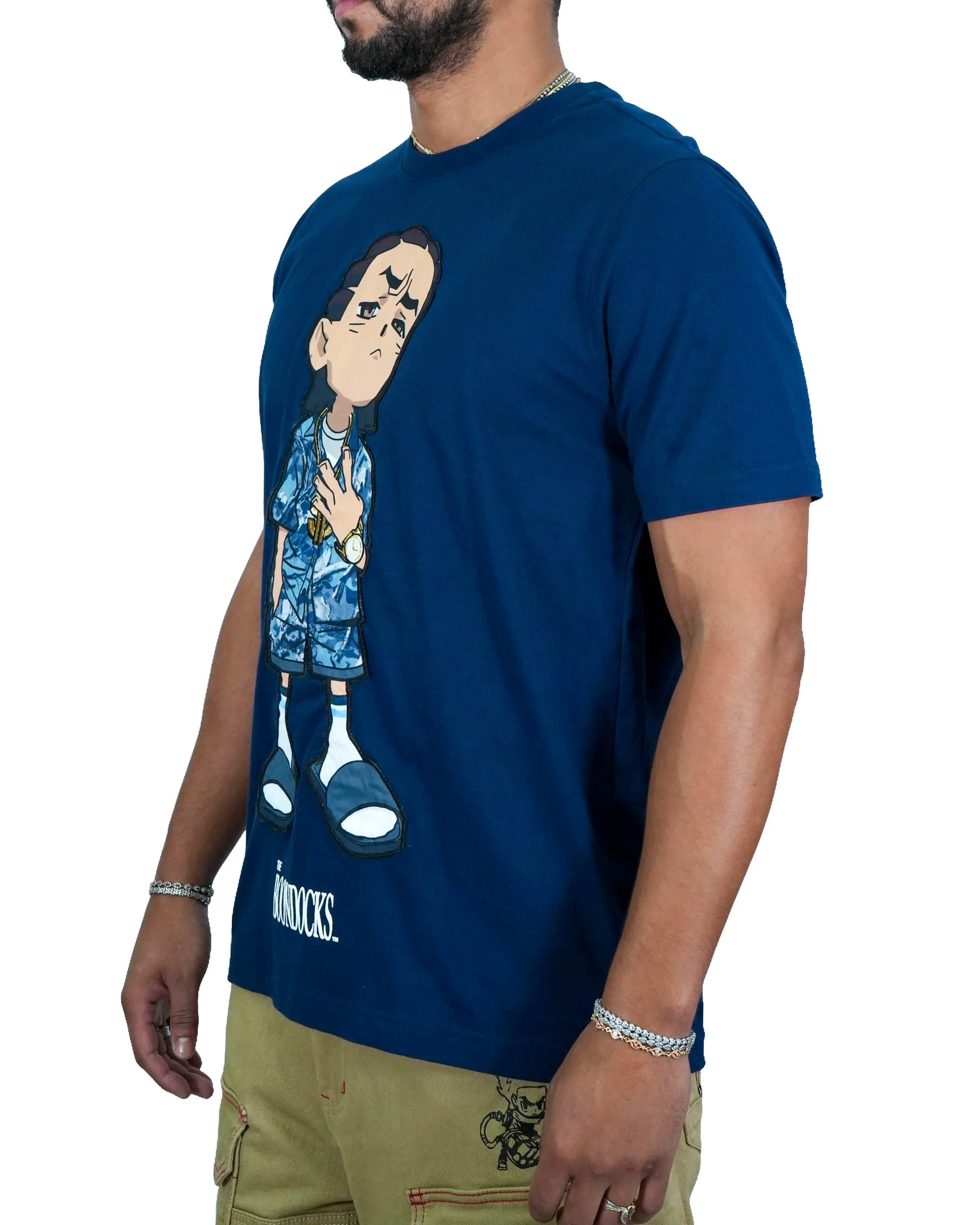 The Boondocks Riley Chill Guy Navy T-Shirt - Image 3