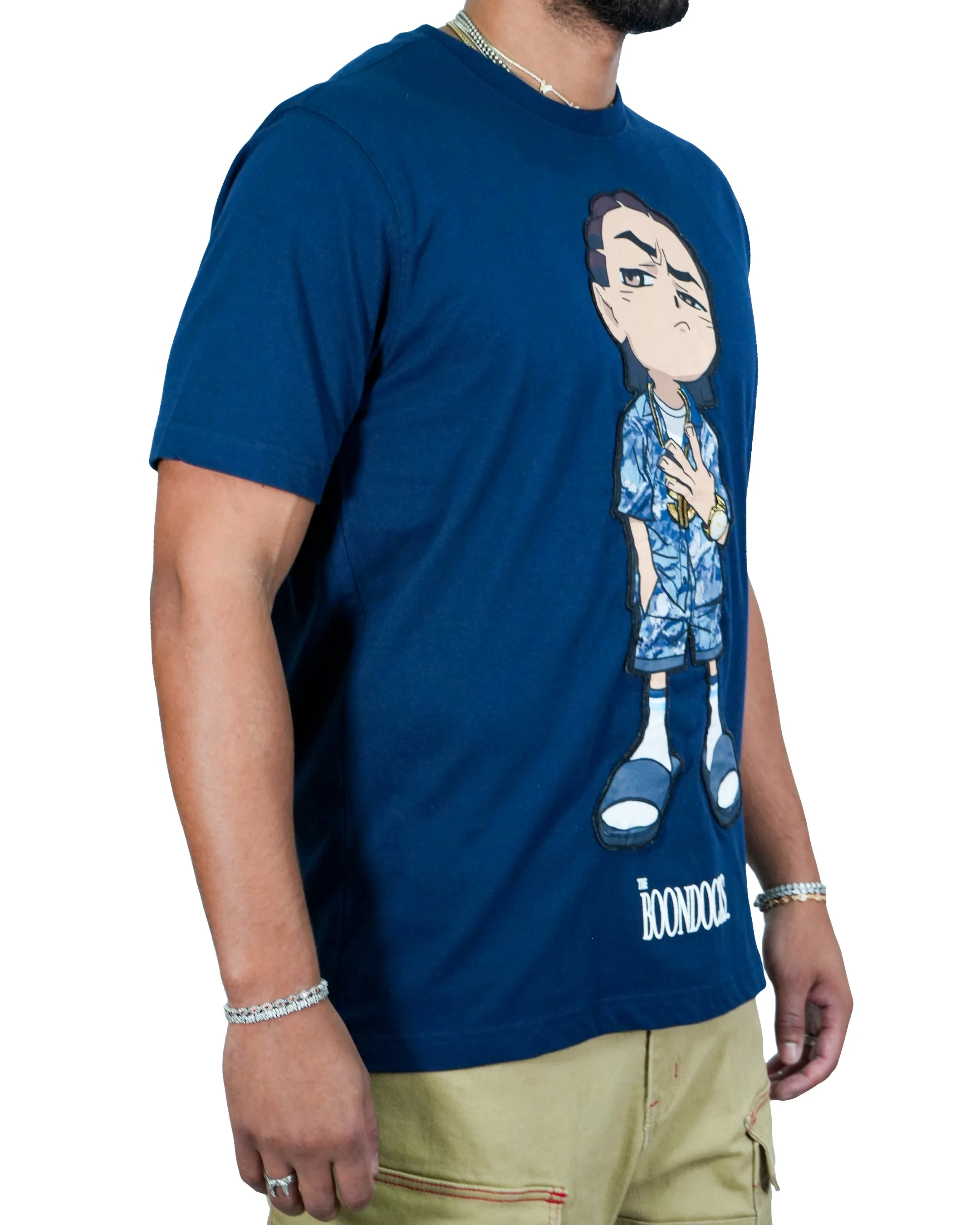The Boondocks Riley Chill Guy Navy T-Shirt - Image 4