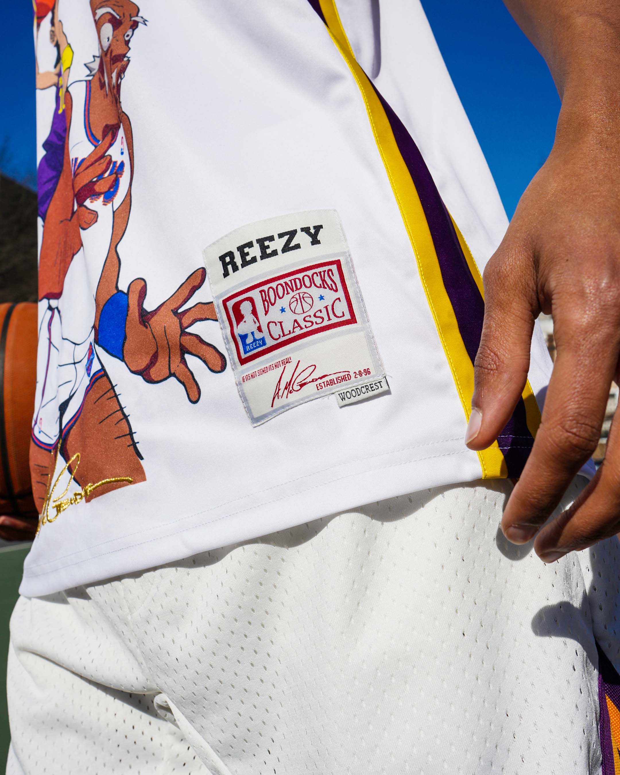 The Boondocks - Riley Dunk Basketball White Jersey - Image 3