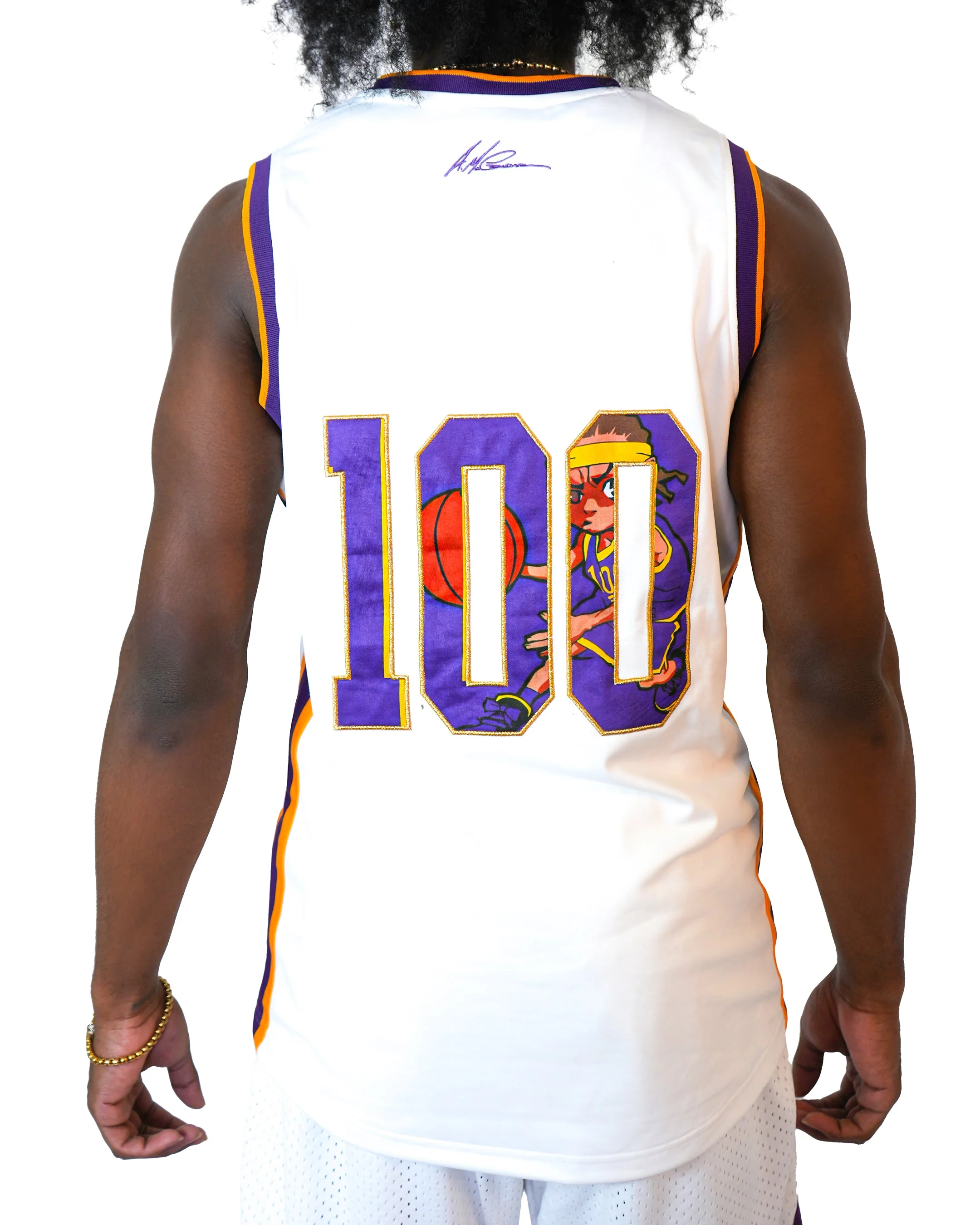 The Boondocks - Riley Dunk Basketball White Jersey - Image 6