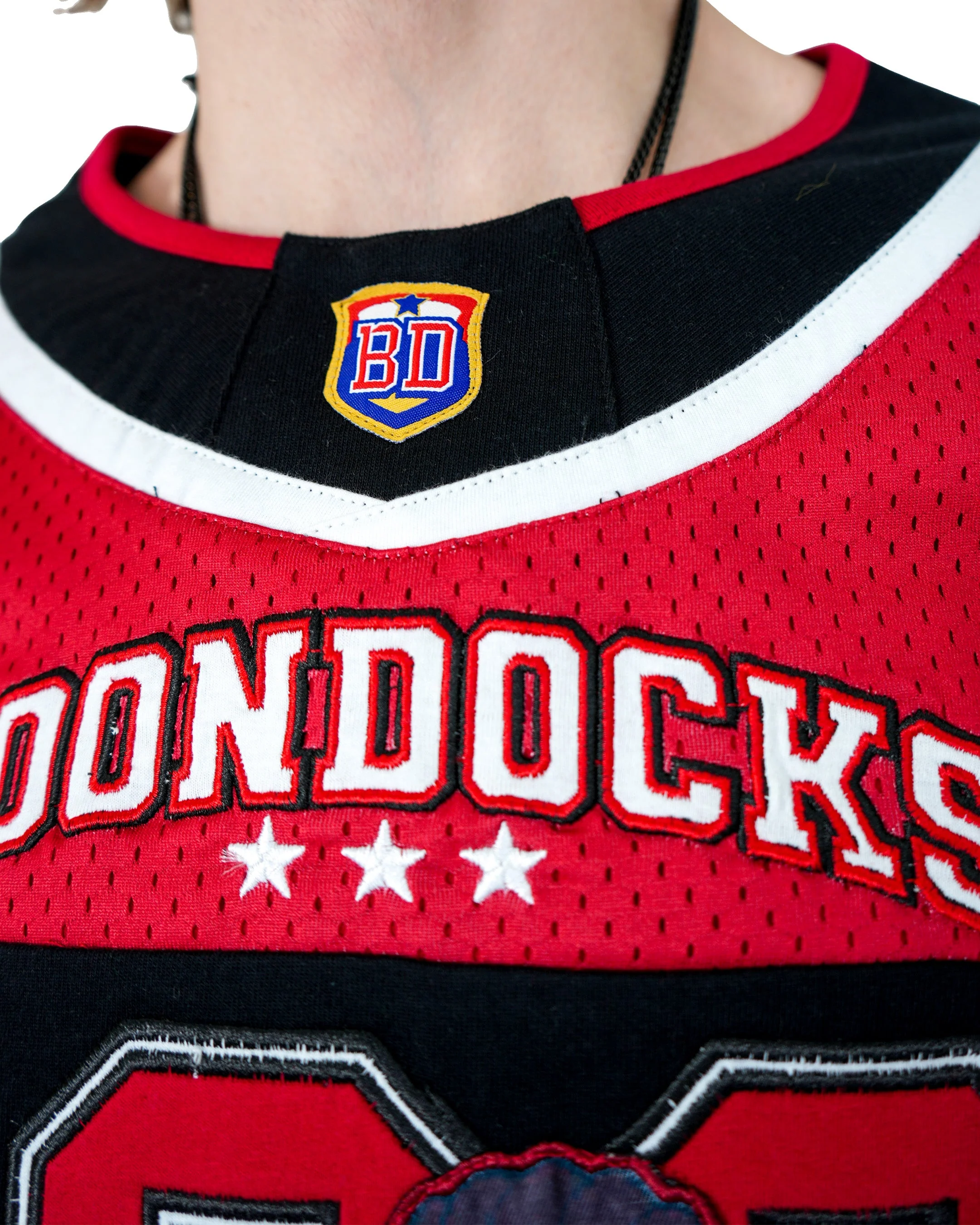 The Boondocks Riley Football Knit Red Jersey - Image 4
