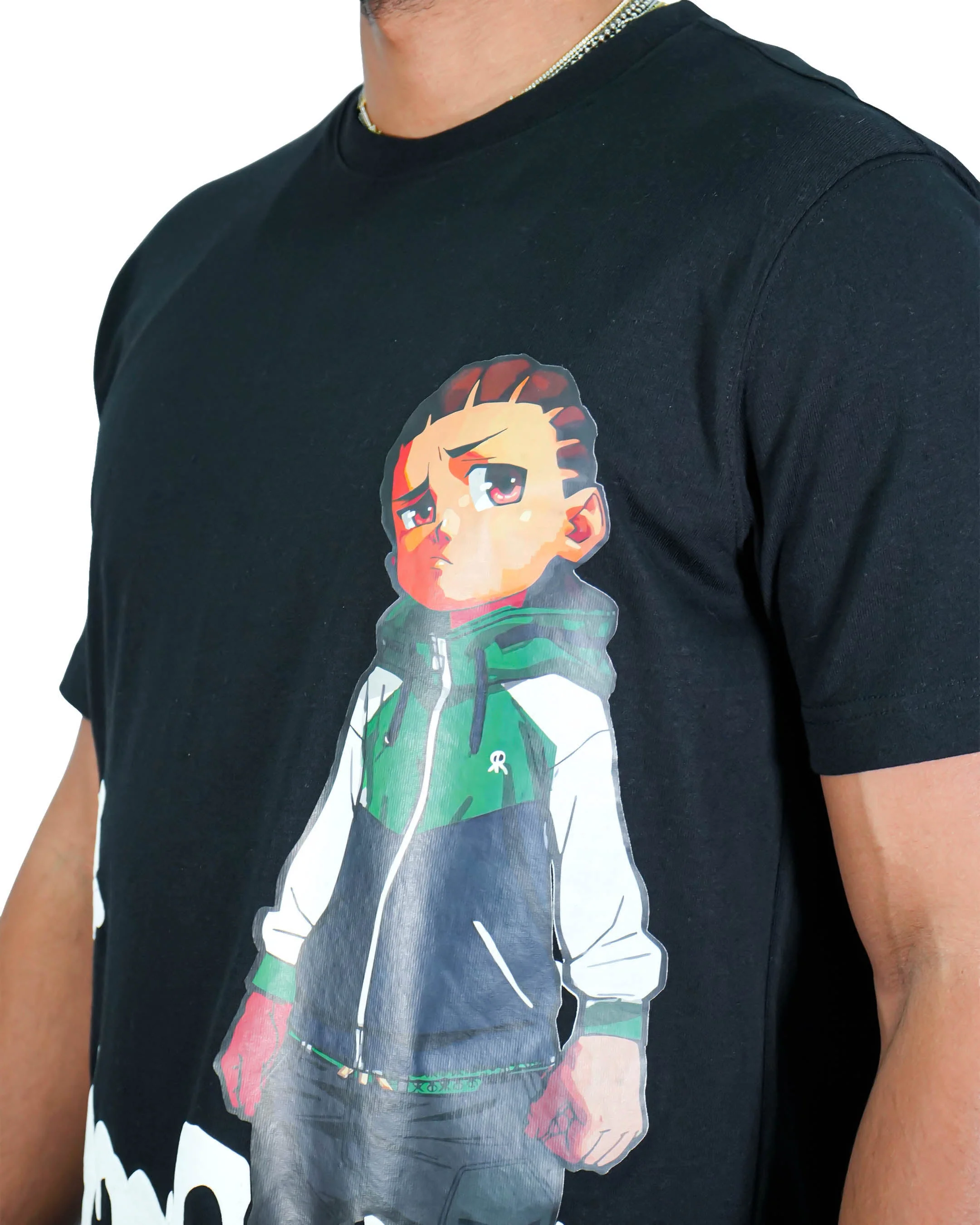 The Boondocks Riley Fresh Black T-Shirt - Image 2