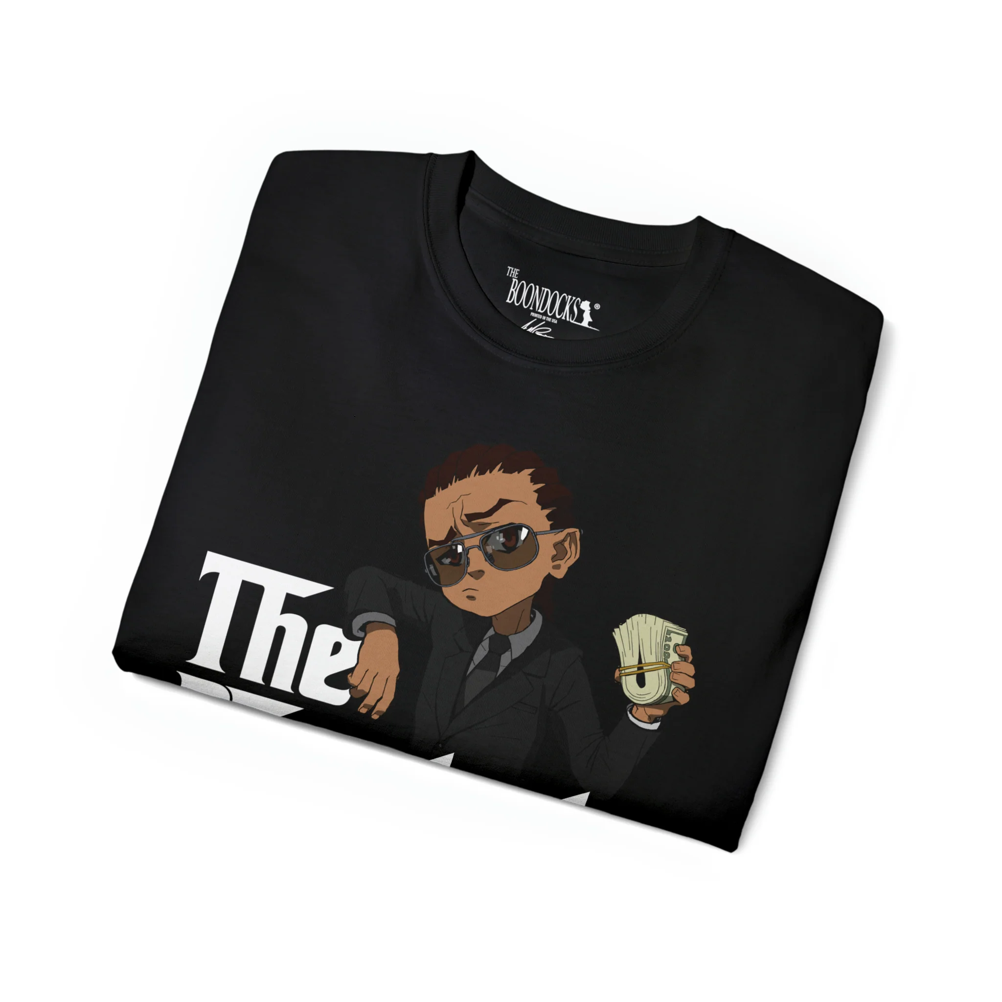 The Boondocks - Riley Godfather Black Eco-T-Shirt - Image 4