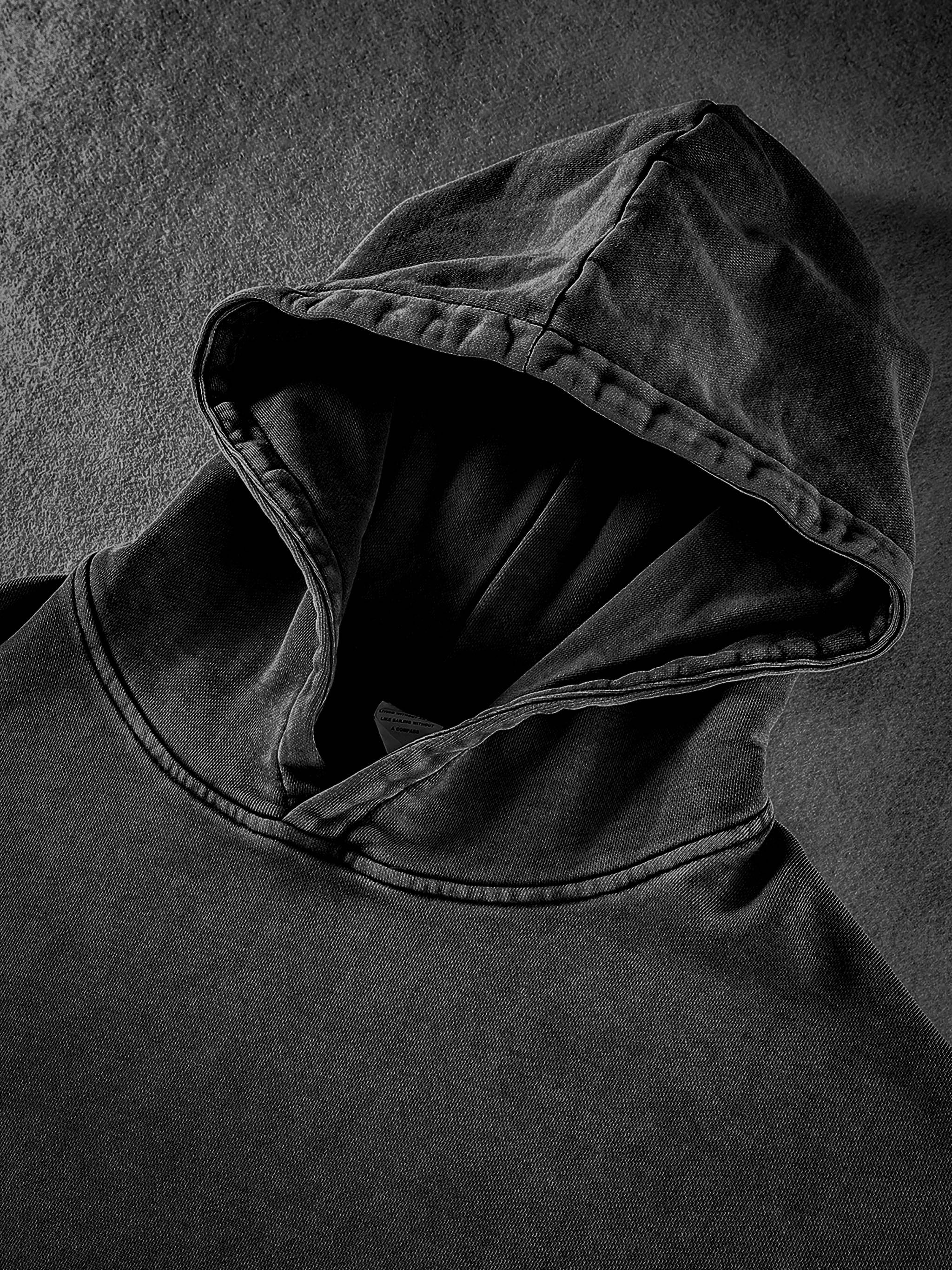 The Boondocks - Riley Khaled Acid Wash Oversize Black Heavyweight Hoodie - Image 7