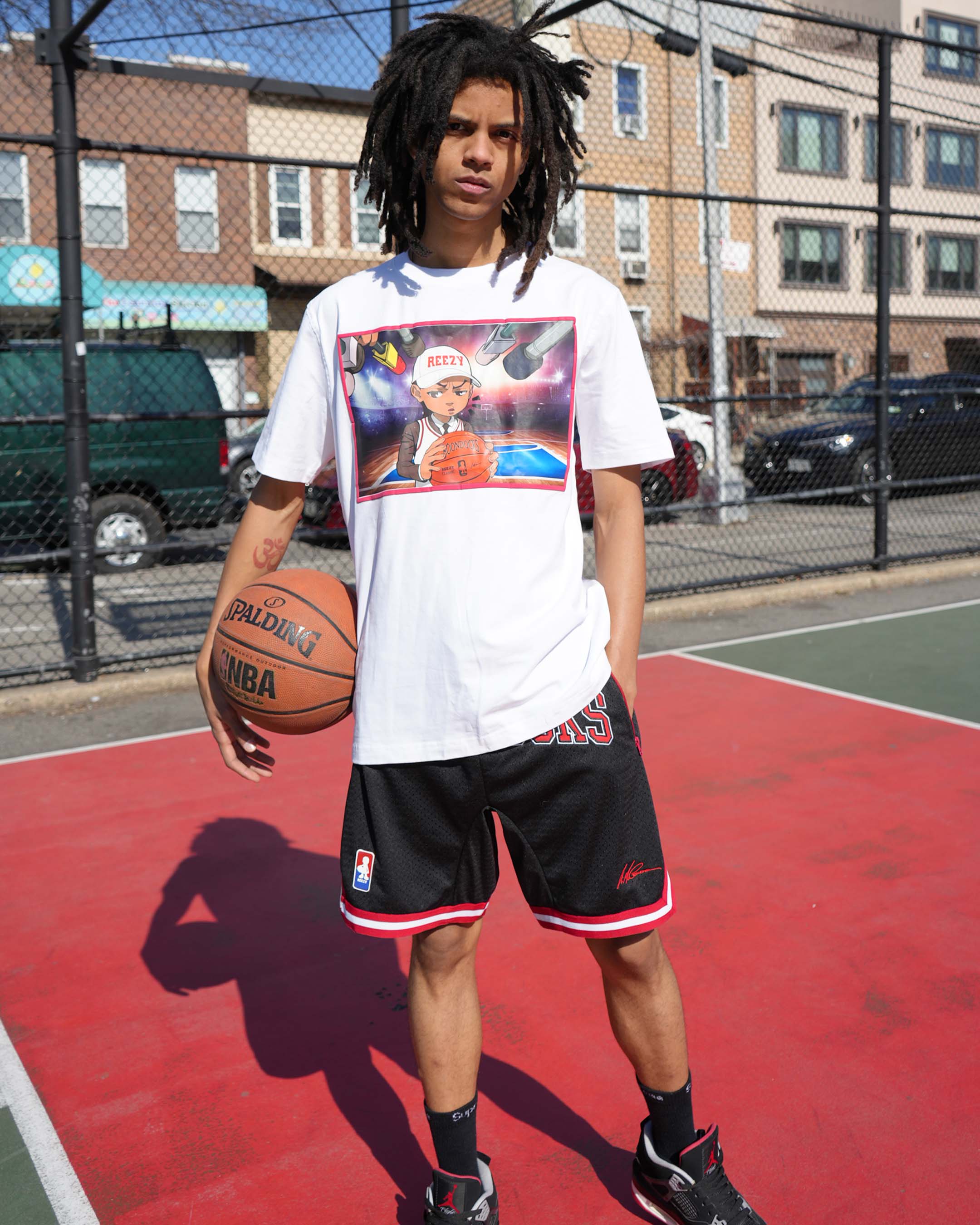 The Boondocks - Riley press Conference White T-Shirt - Image 5