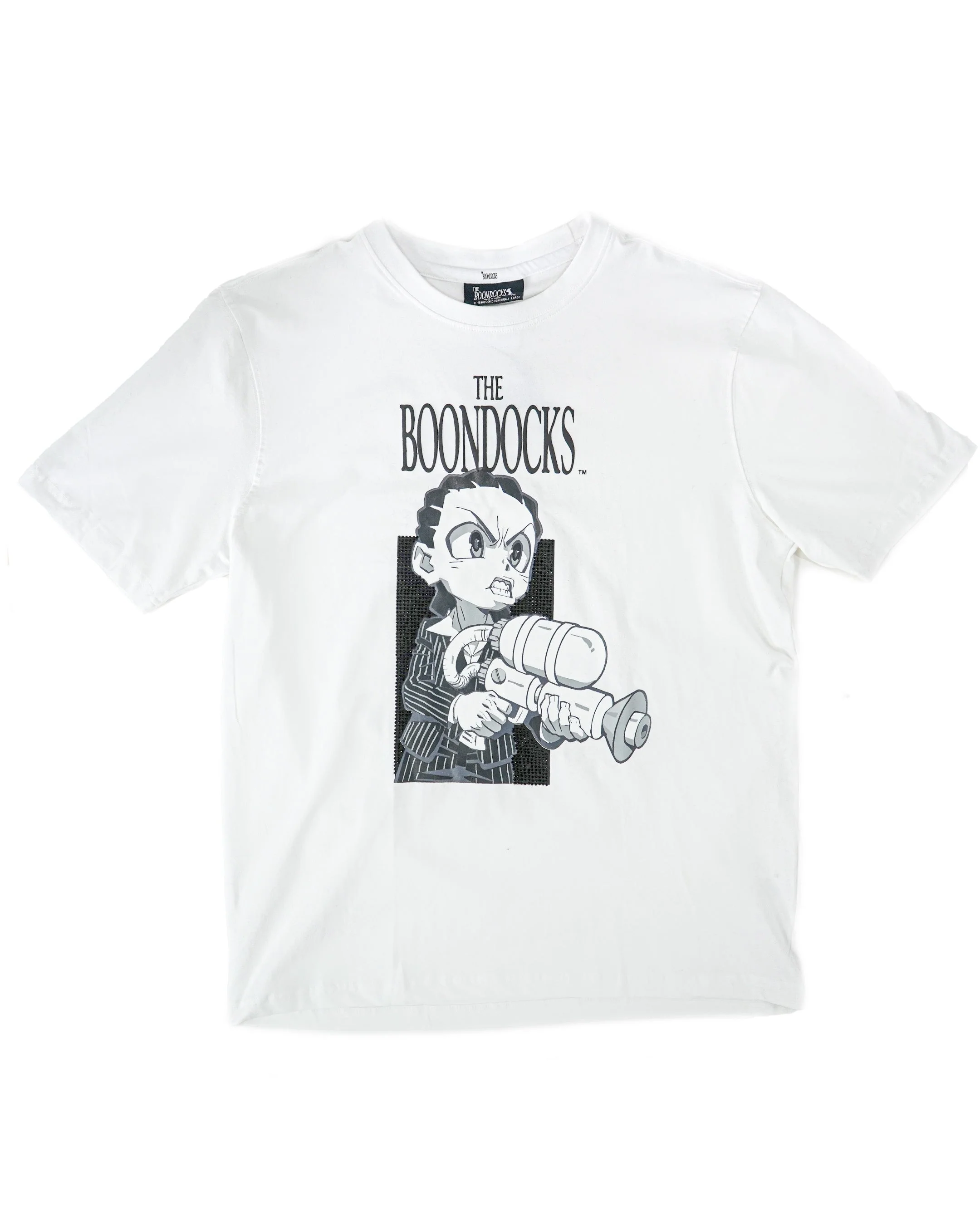The Boondocks - Riley Say Hello Rhinestoned White T-Shirt - Image 3