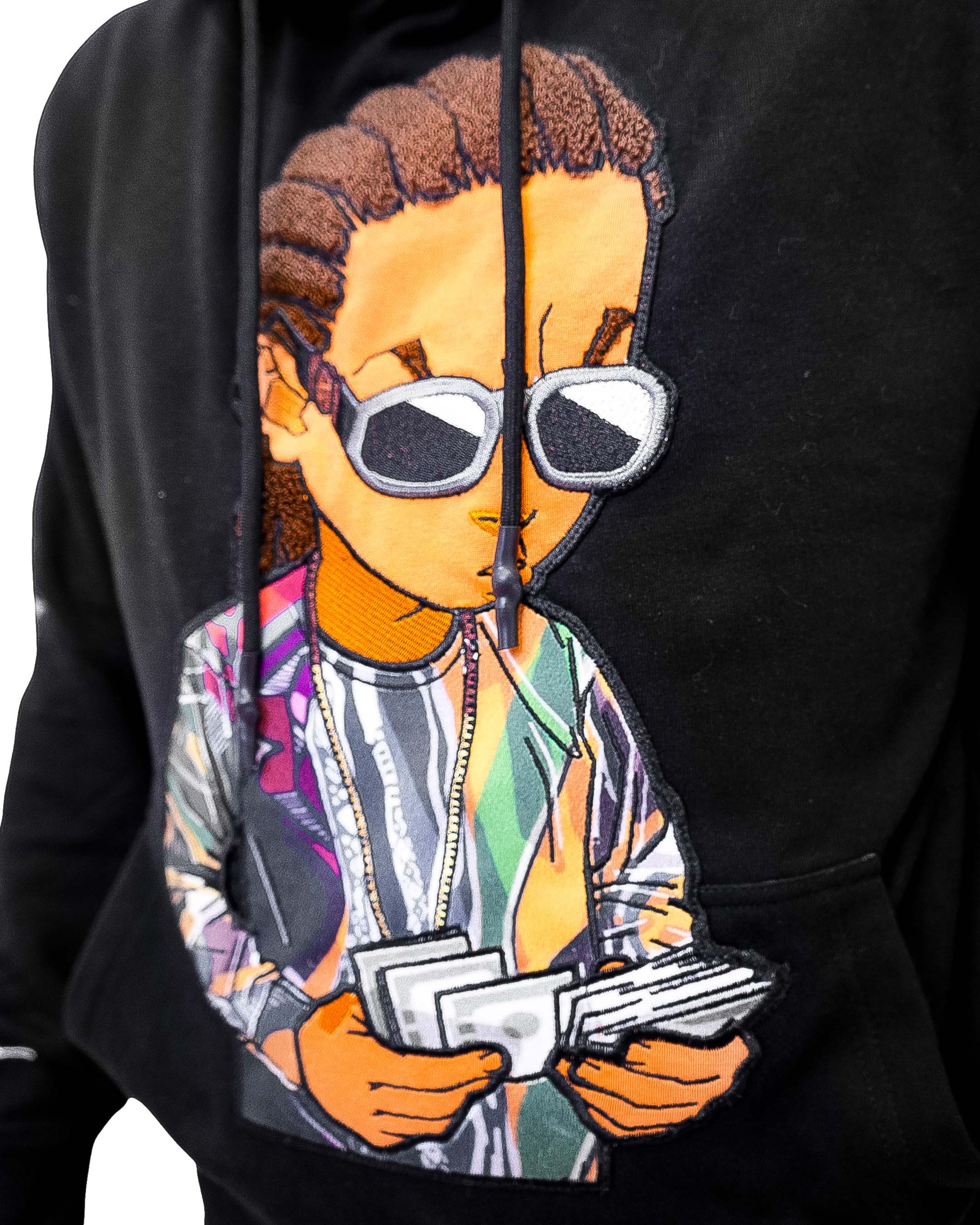 The Boondocks - Riley Smalls Black Knit Hoodie - Image 3