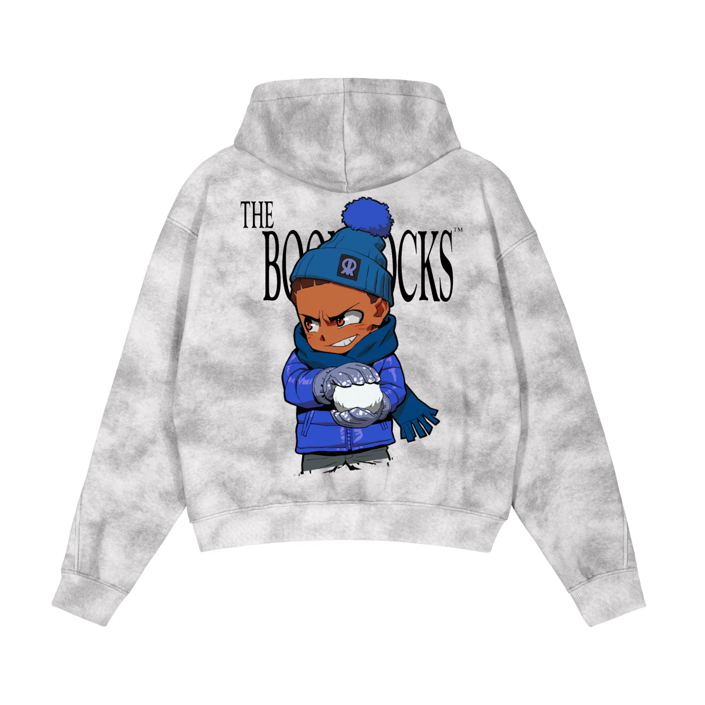 The Boondocks Riley Snow Day Zip Acid Wash Hoodie - Image 4