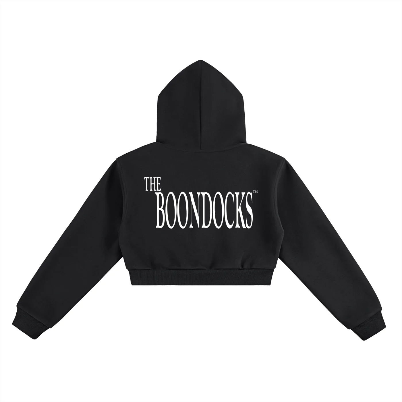 The Boondocks Slickback Gold Bite Cropped Heavyweight Hoodie - Image 4