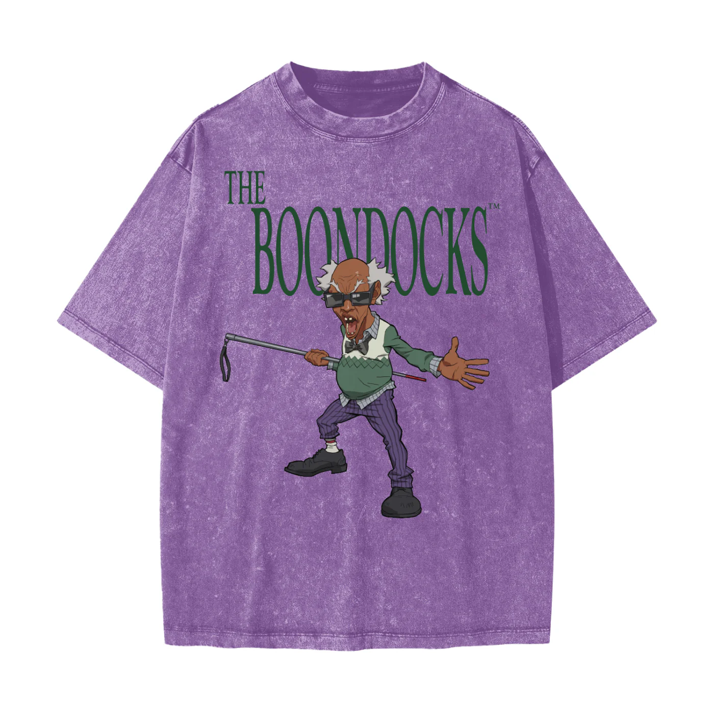 The Boondocks Stinkmeaner Unfiltered Heavyweight Oversized Acid Washed T-Shirt - Image 4