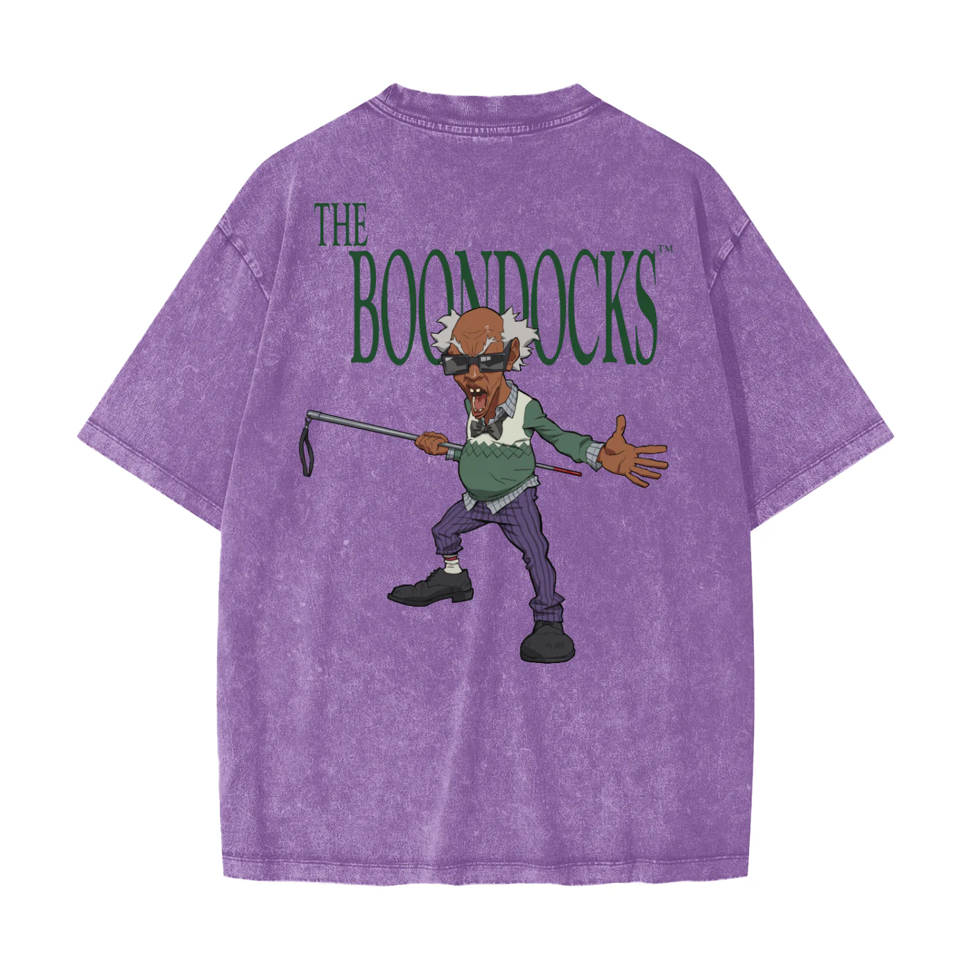 The Boondocks Stinkmeaner Unfiltered Heavyweight Oversized Acid Washed T-Shirt - Image 5