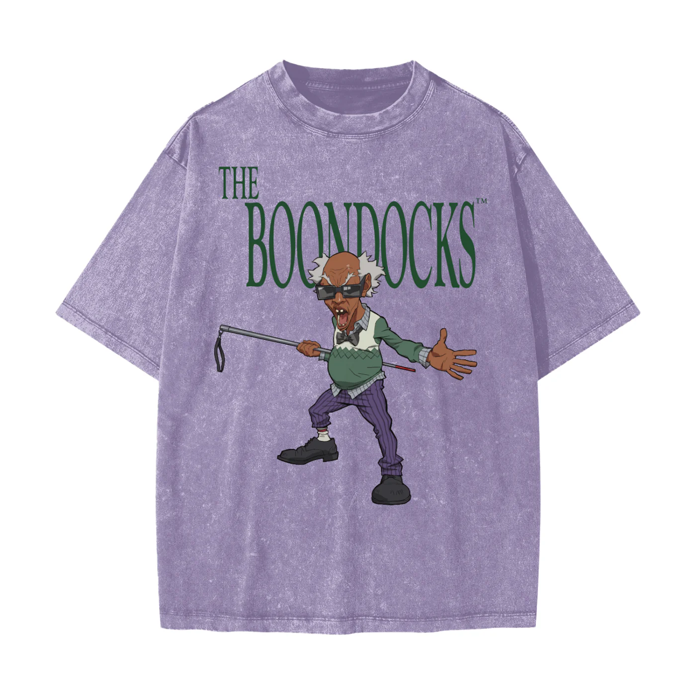 The Boondocks Stinkmeaner Unfiltered Heavyweight Oversized Acid Washed T-Shirt - Image 6