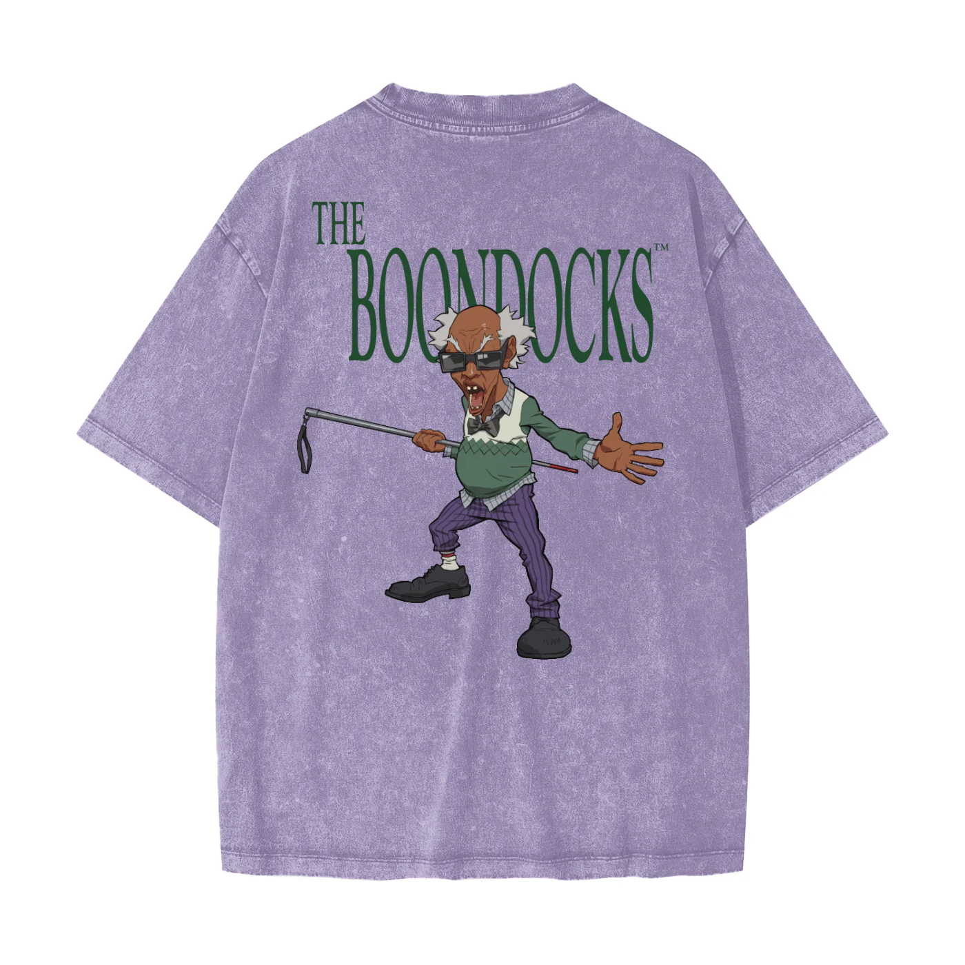 The Boondocks Stinkmeaner Unfiltered Heavyweight Oversized Acid Washed T-Shirt - Image 7